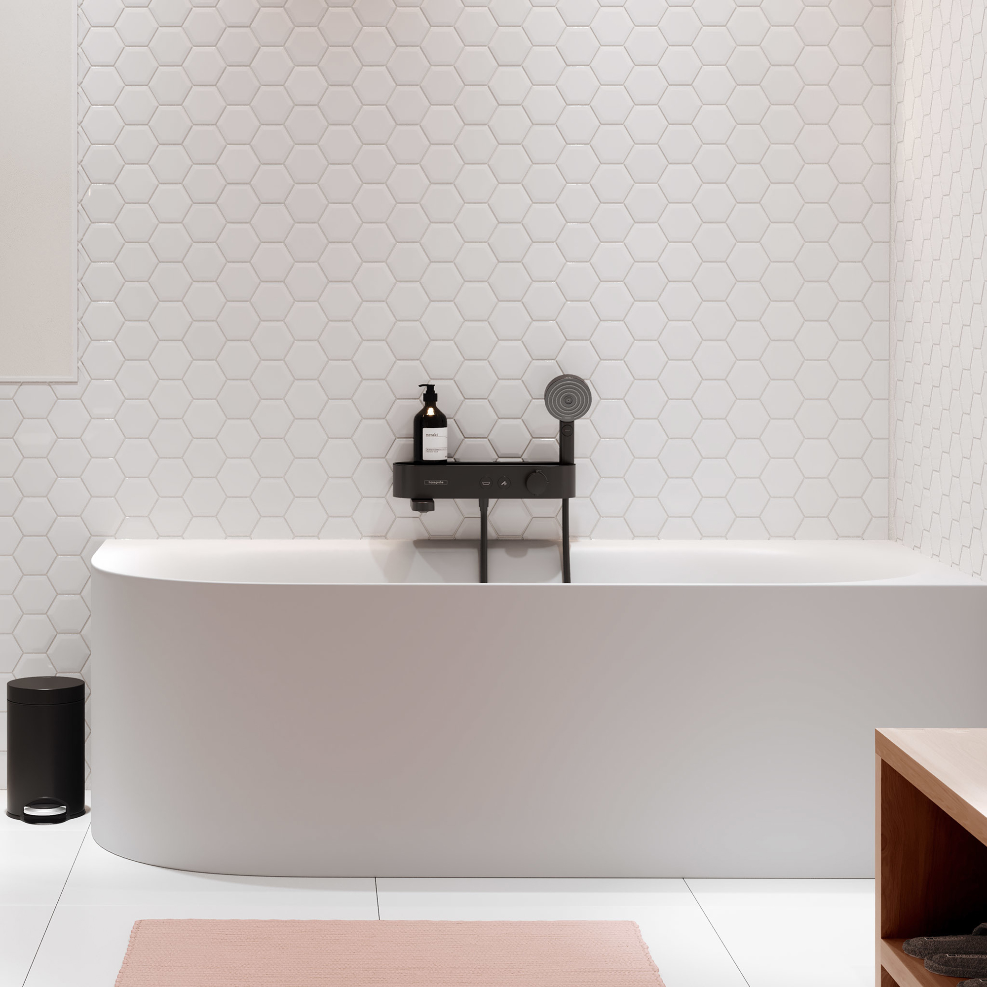 Dusj- og Badekarbatteri Hansgrohe ShowerTablet Select 400
