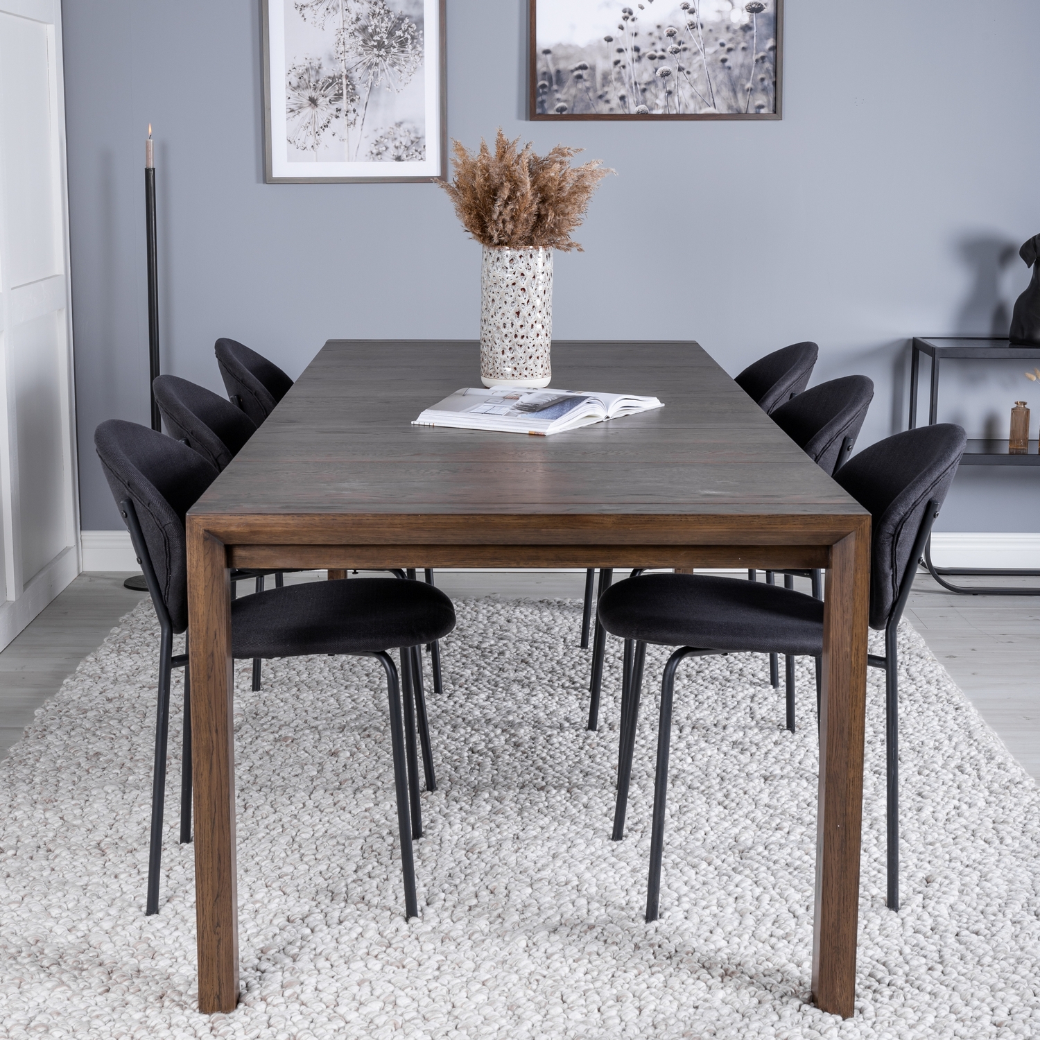 Spisegruppe Venture Home Shy med 6 Valor Spisestoler
