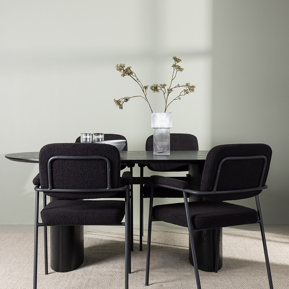 Spisegruppe Venture Home Isolde med 4 stk Yesterday Stoler