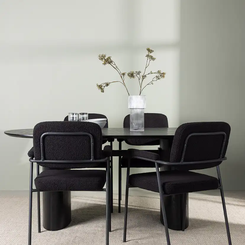 Spisegruppe Venture Home Isolde med 4 stk Yesterday Stoler