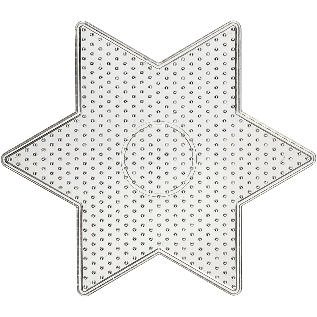 Perleplate Creativ Company Stjerne Str 15x15 cm 1 Stk