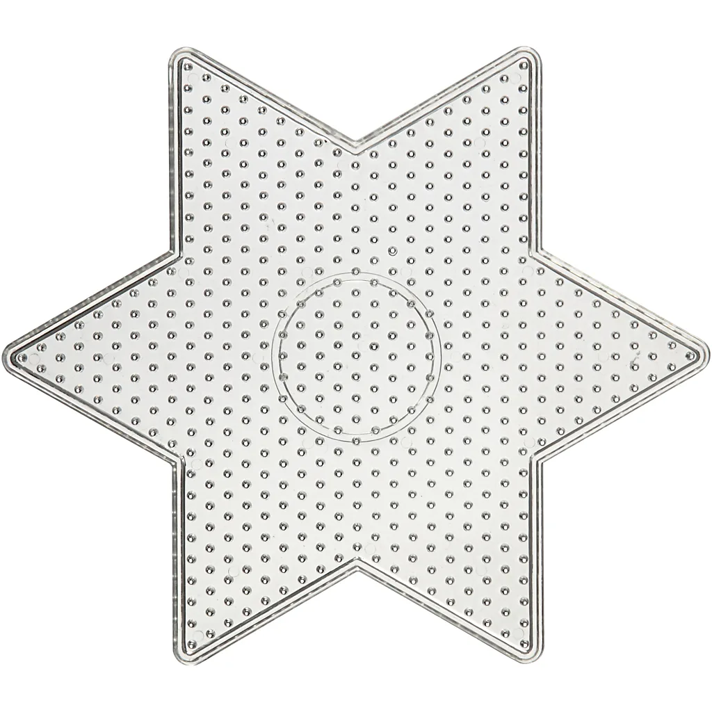 Perleplate Creativ Company Stjerne Str 15x15 cm 1 Stk