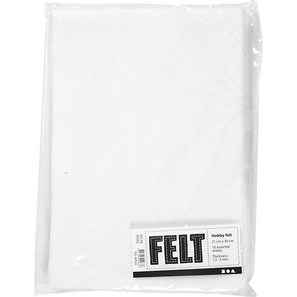Hobbyfilt Creativ Company A4 210x297 mm 10 Ark/1 Pk