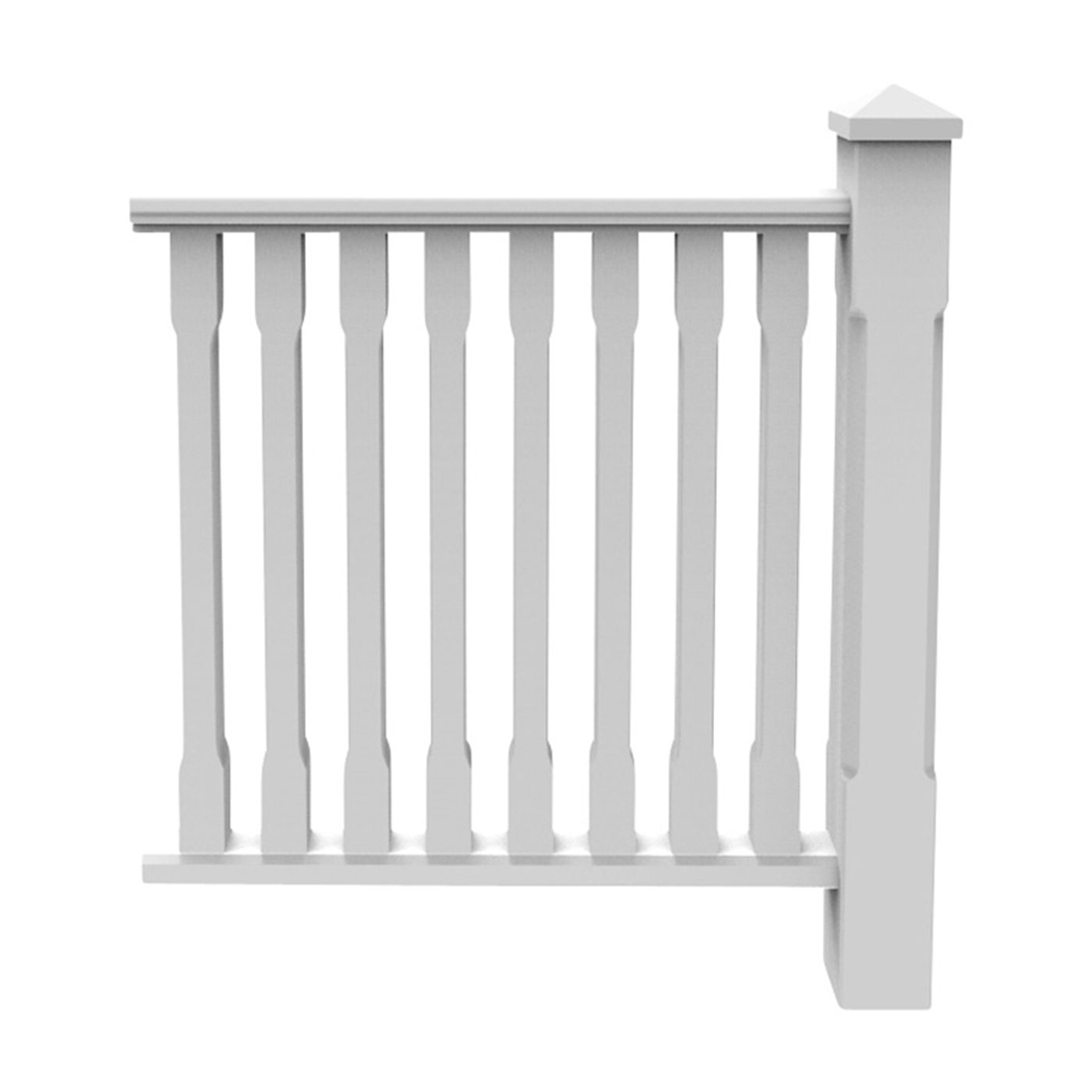 Över/Underliggare grundmålad 2400x95x45 Hvit