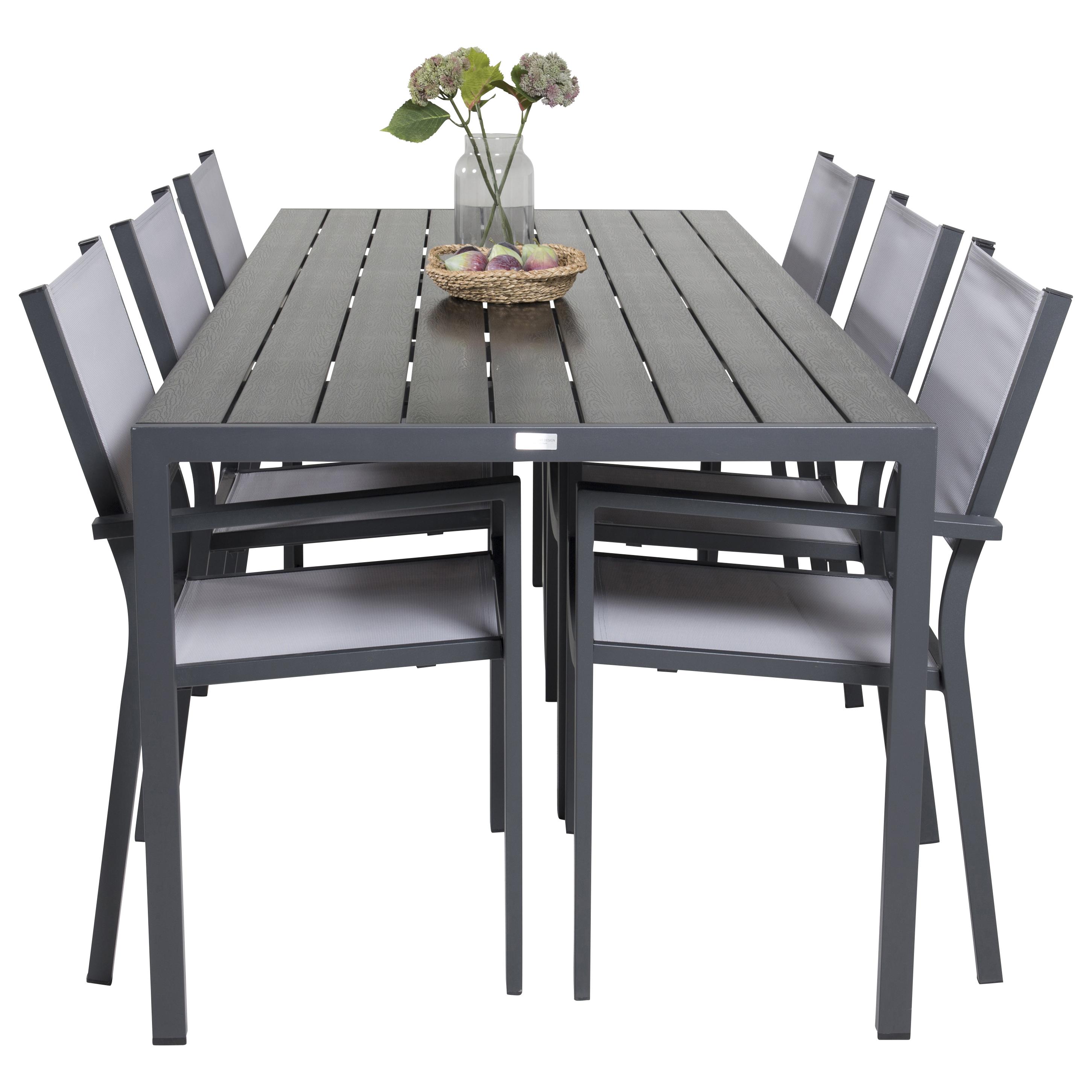 Spisegruppe Venture Home Bront 205 med 6 Copacabana Lenestoler