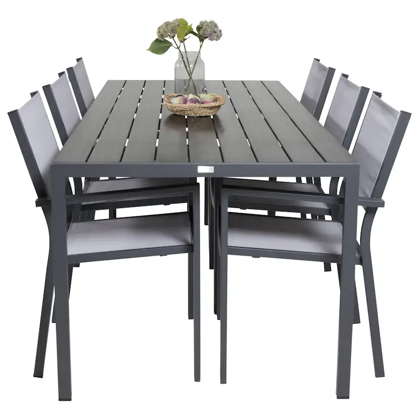 Spisegruppe Venture Home Bront 205 med 6 Copacabana Lenestoler