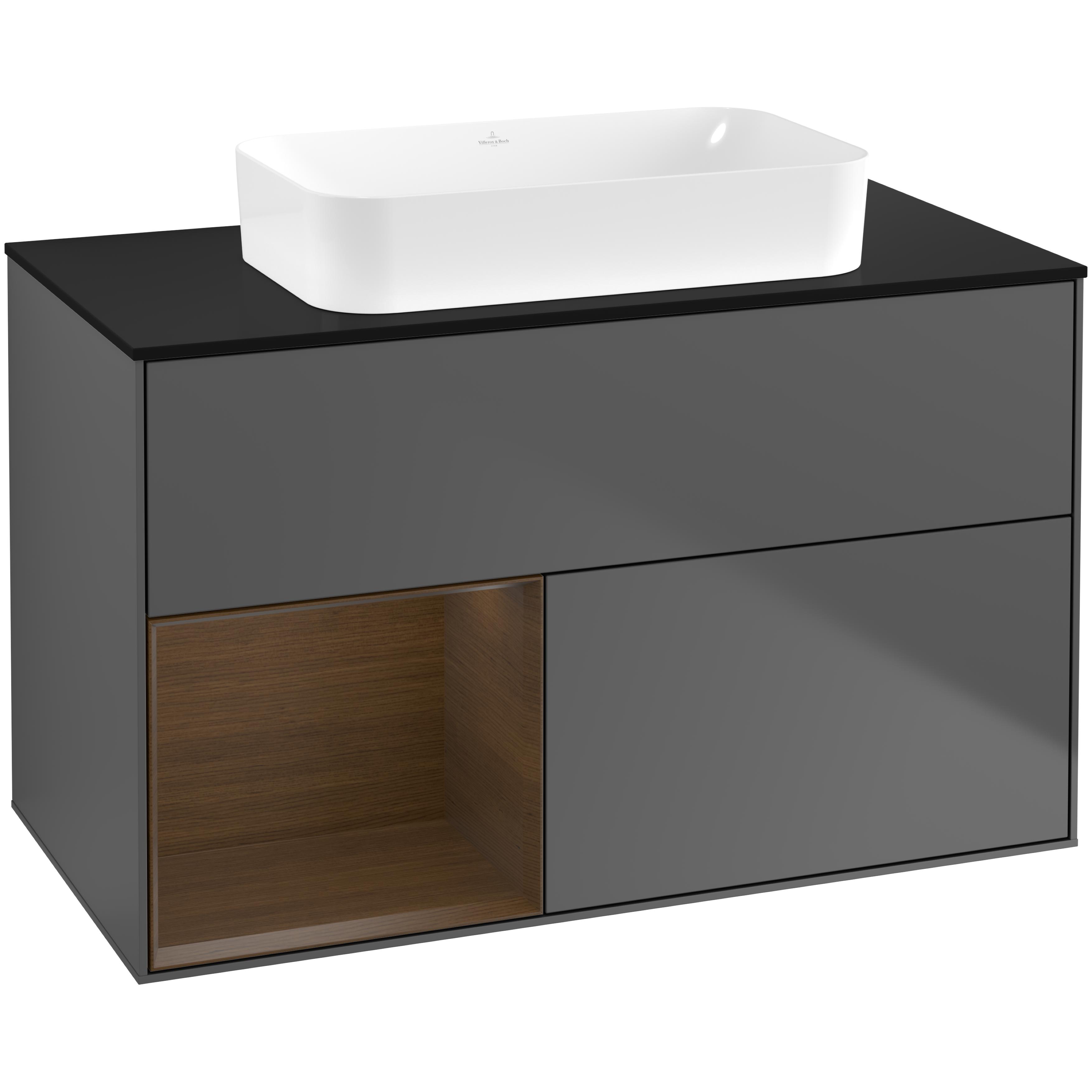 Tvättställsskåp Villeroy & Boch Finion med 2 Lådor Hylla och Bänkskiva för Fristående Tvättställ