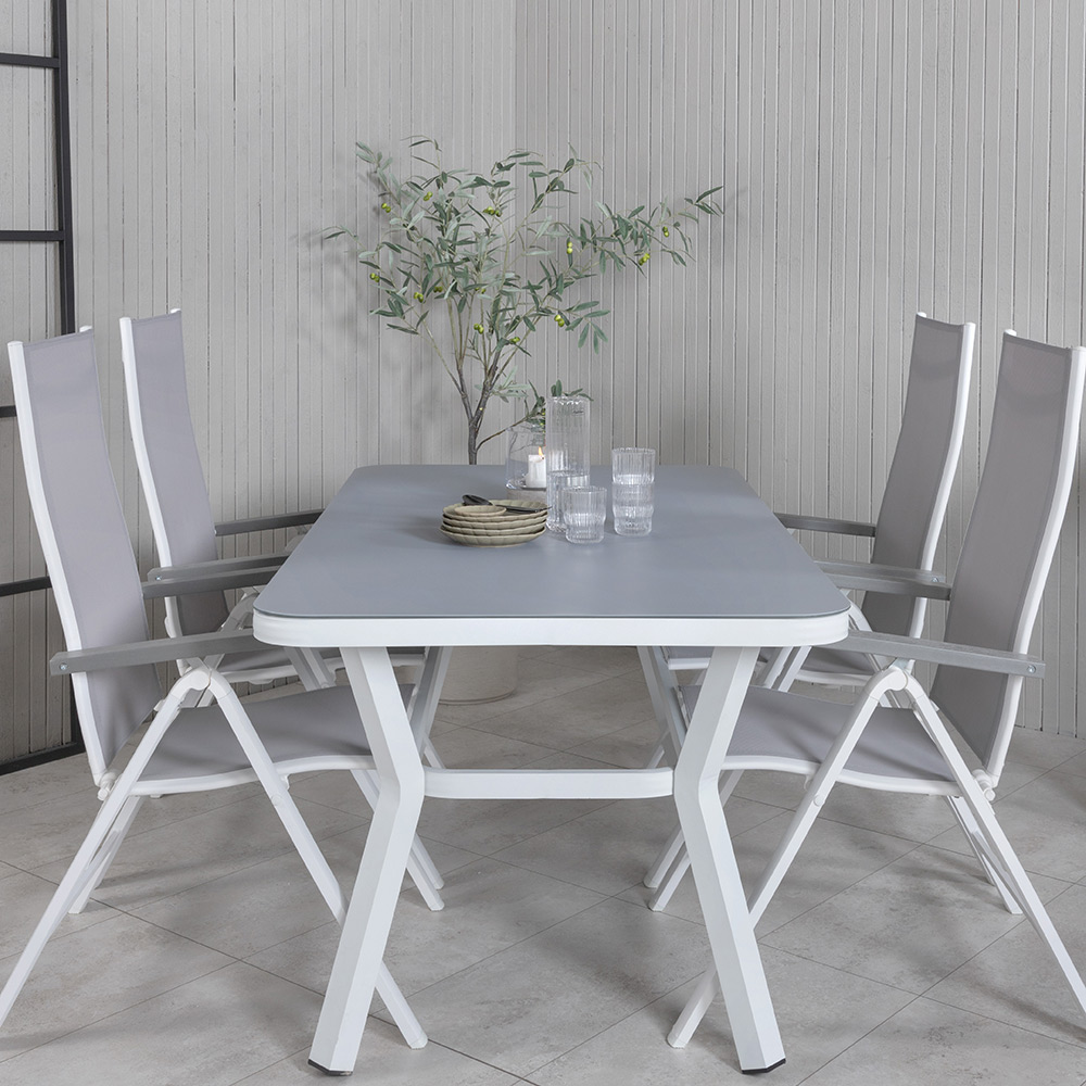 Spisegruppe Venture Home Vyn med 4 Arz Spisestoler