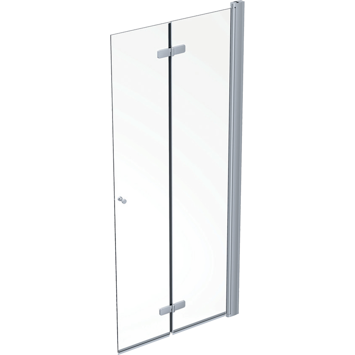 Contura Shower Showerama 10-11 vikdörr: L=70cm, Silverfärger / Glas tra BxH:700x2000, Höger
