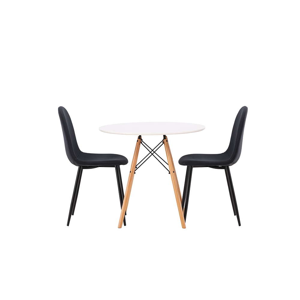 Spisegruppe Venture Home Danburi Ø 60 cm med 2 Polar Stoler