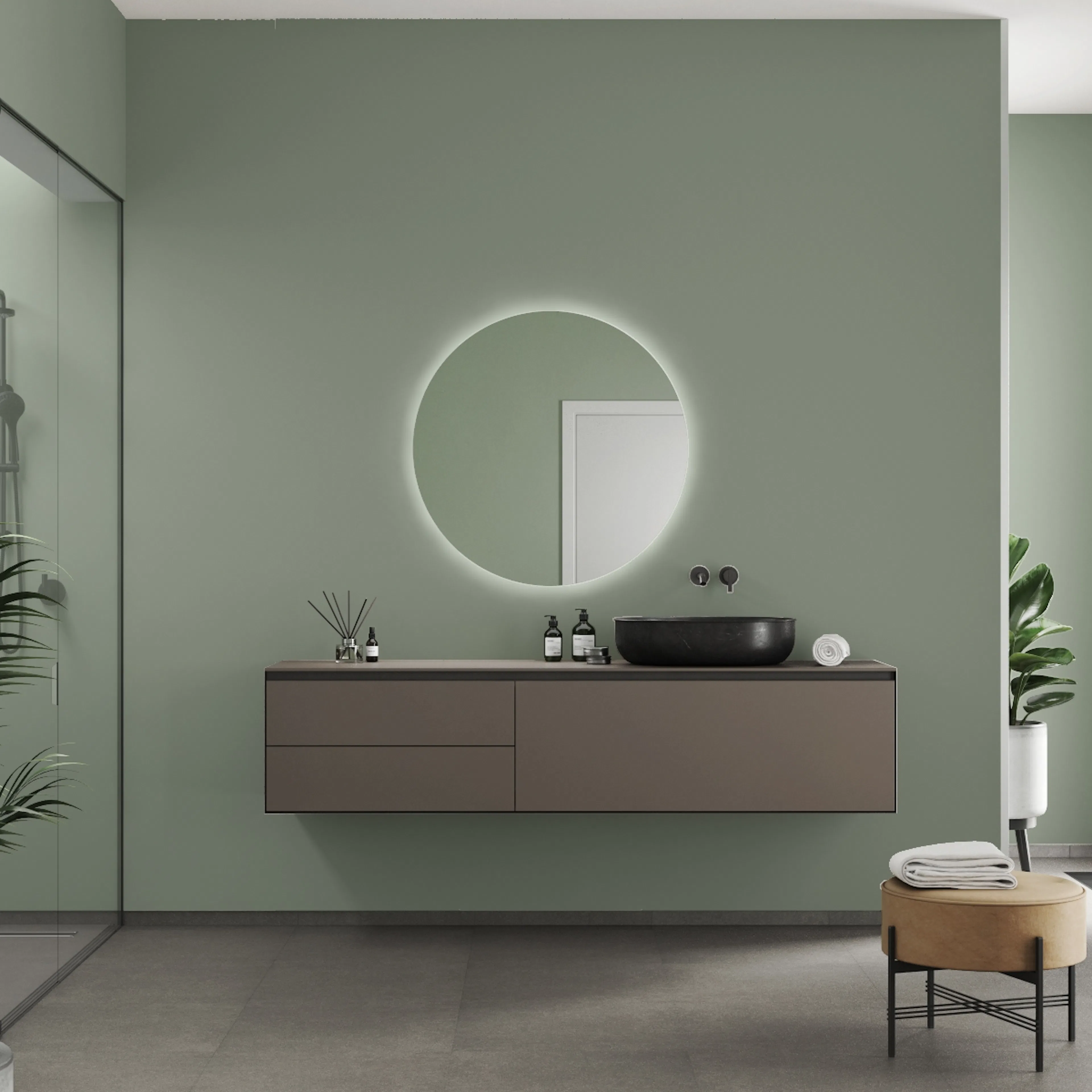 Baderomspanel Fibo 5206-00 EM Olivegreen