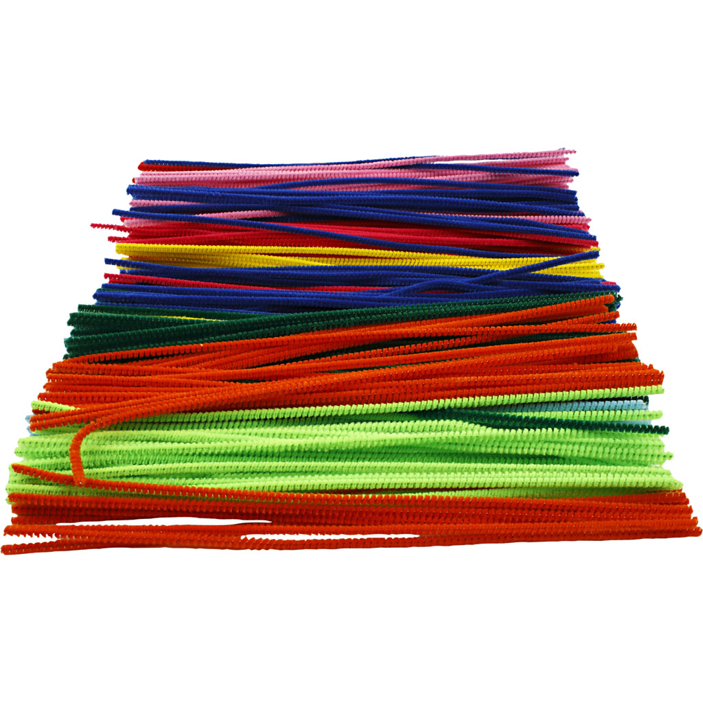 Piperenser Creativ Company L30 cm Tykkelse 4 mm Ass Farger 300 Mix/1 Pk