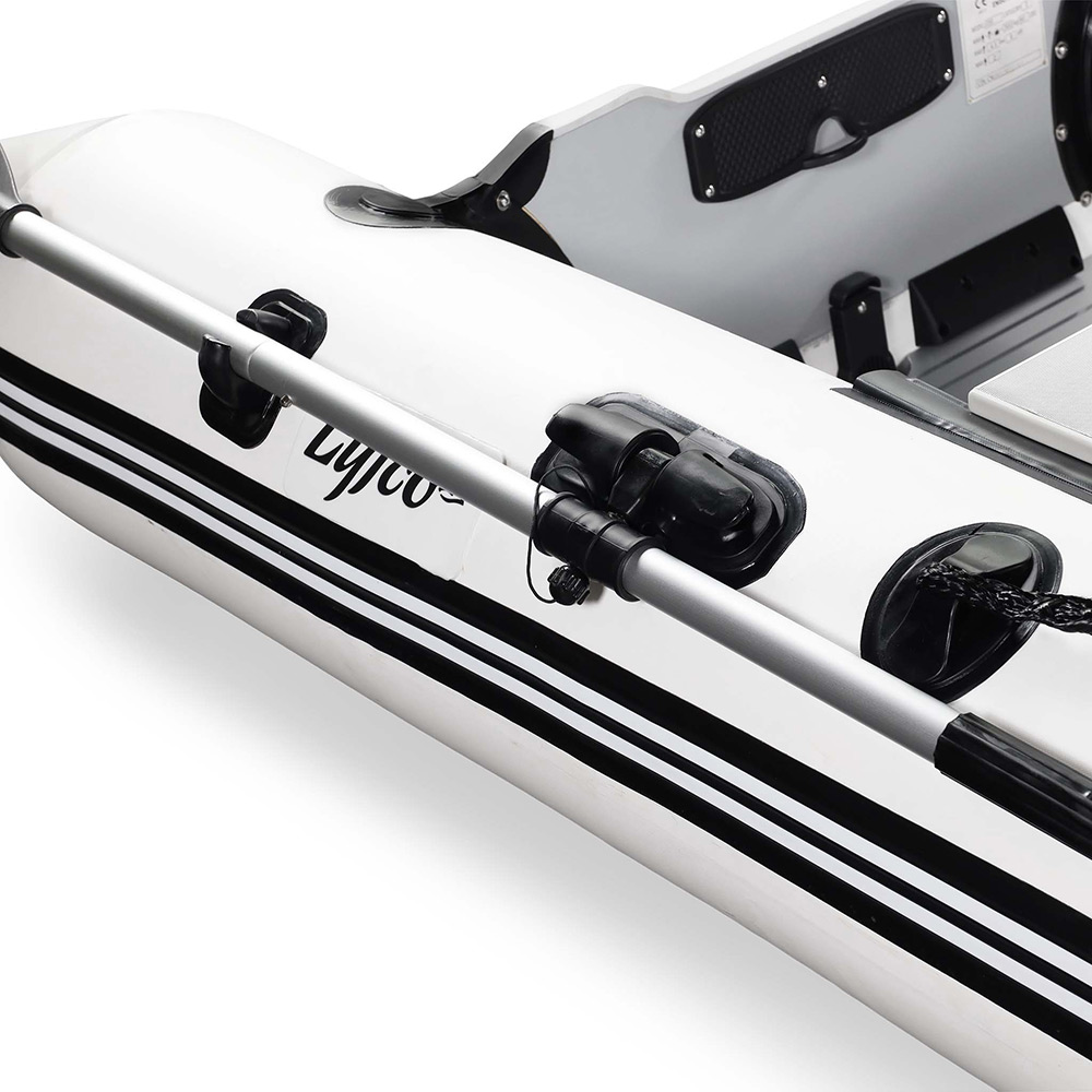 Gummibåt 230cm (0,9 mm PVC), vit Farge Hvit