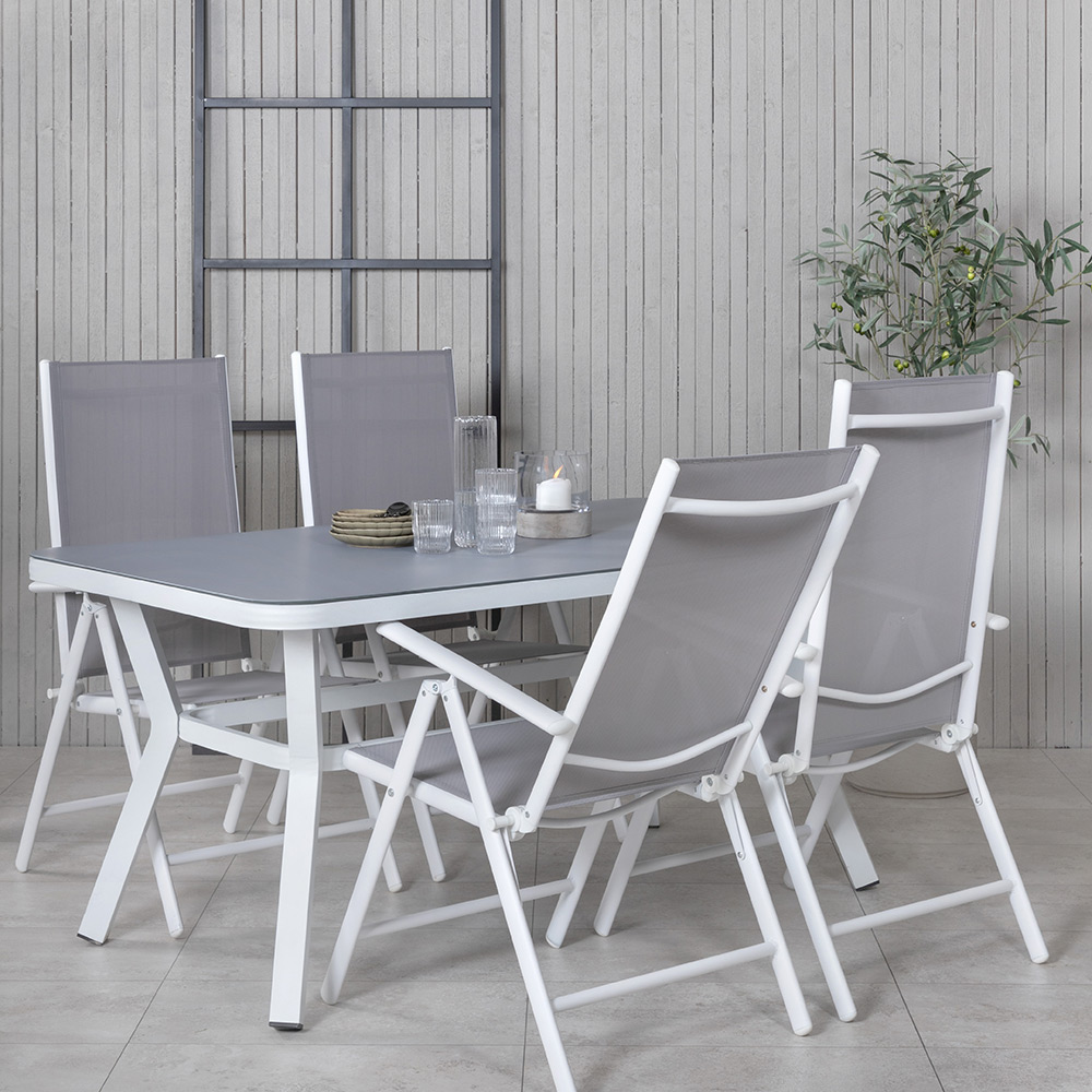 Spisegruppe Venture Home Vyn med 4 Bend Spisestoler