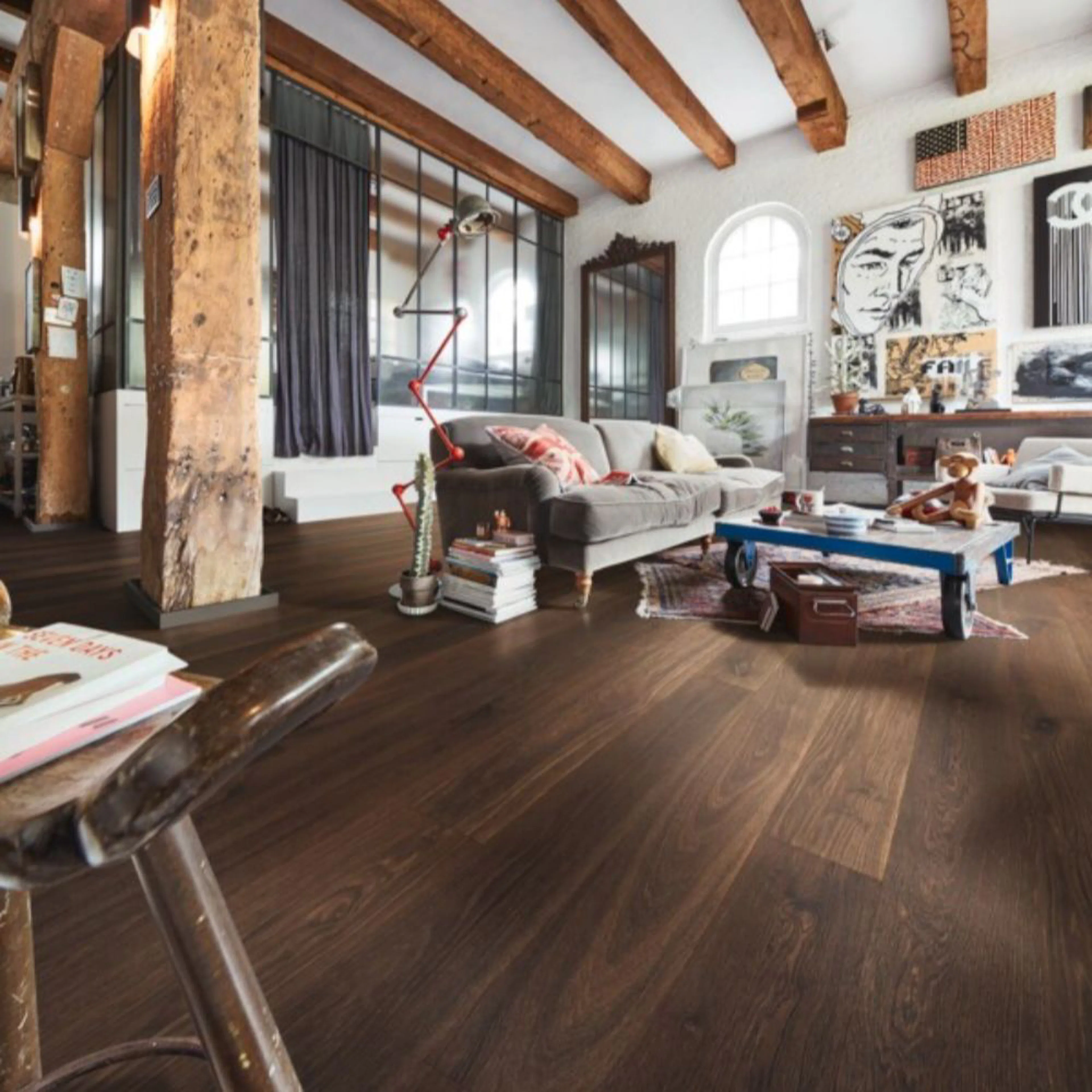 Parkettgolv MeisterParquet. longlife PD 400 Smoked oak lively 09007
