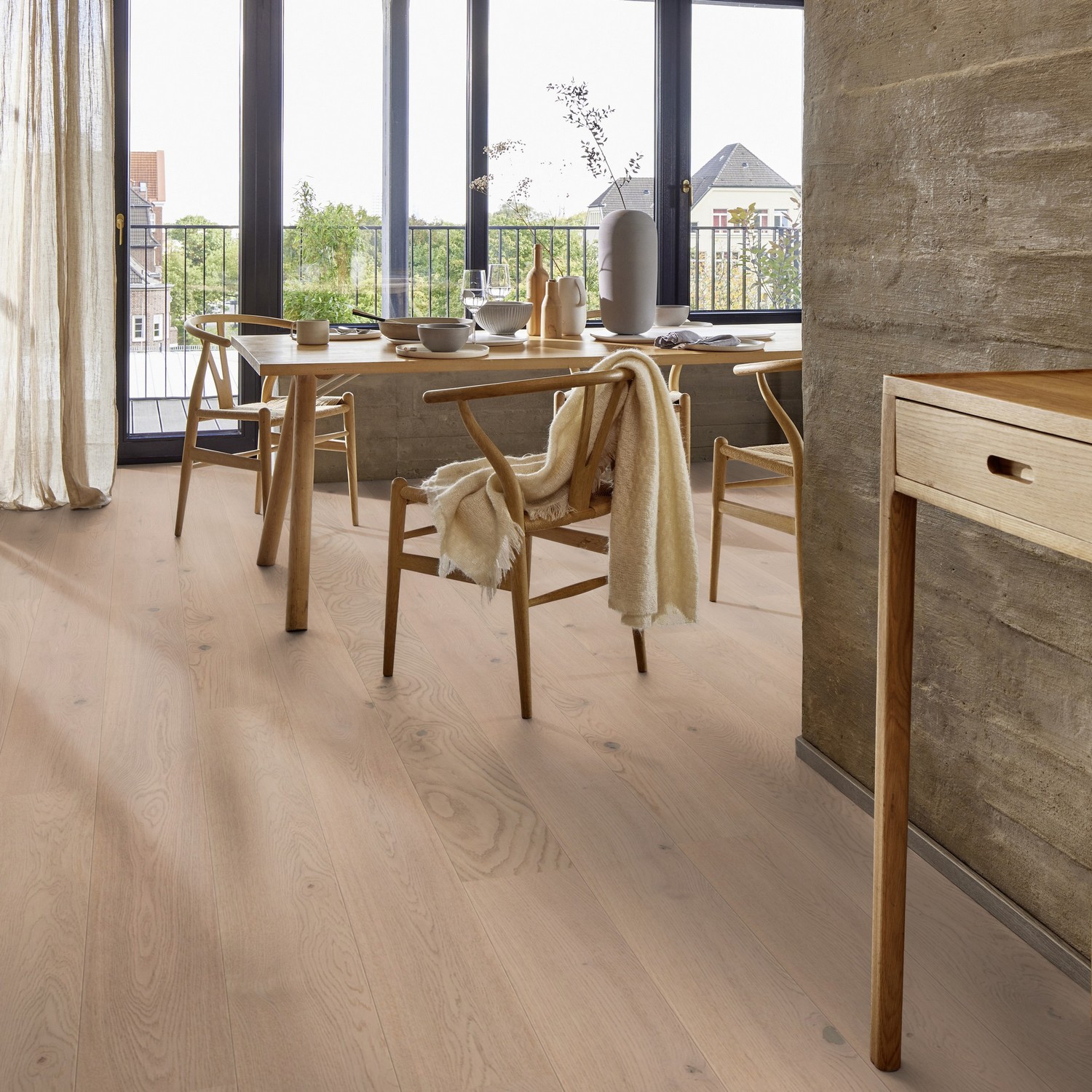 Parkett Boen Eik Freshwhite Plank 1-Stav