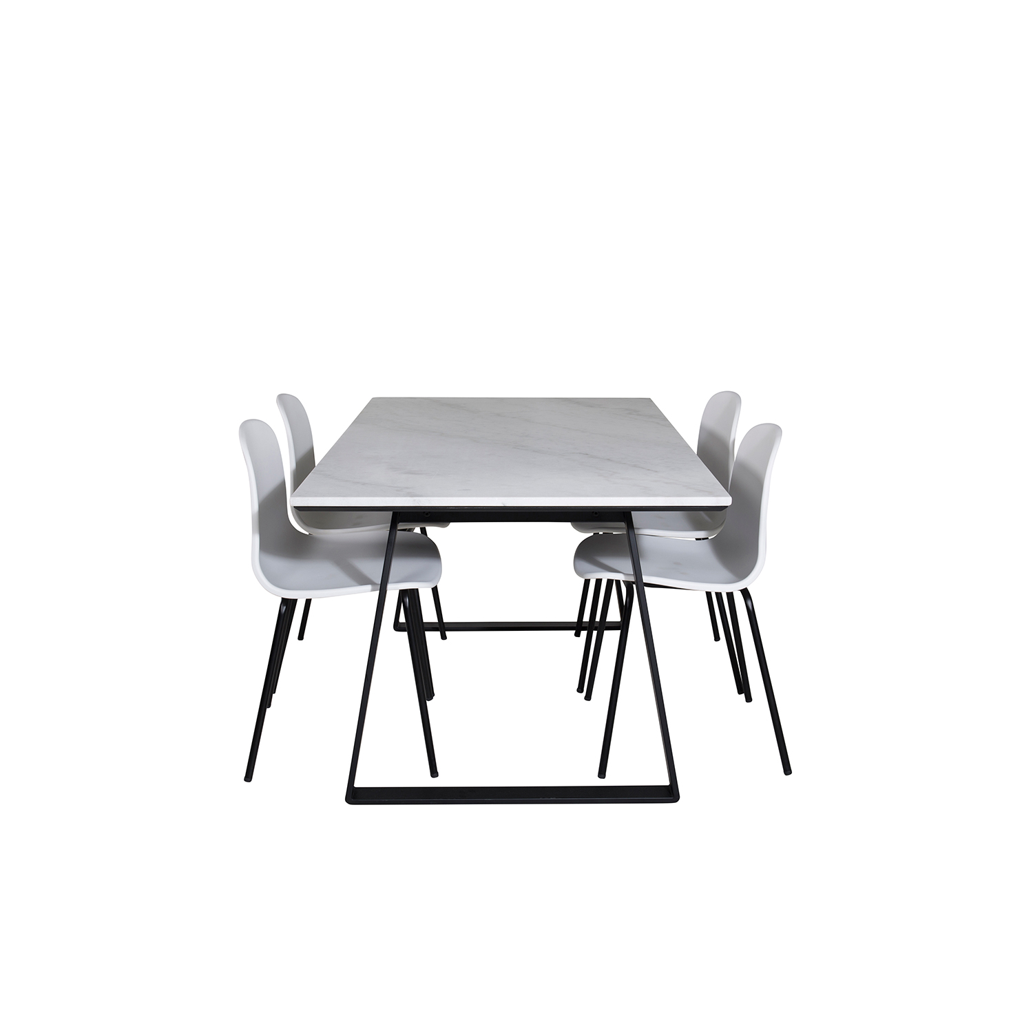 Spisegruppe Venture Home Estelle 140 med 4 Ardi Stoler