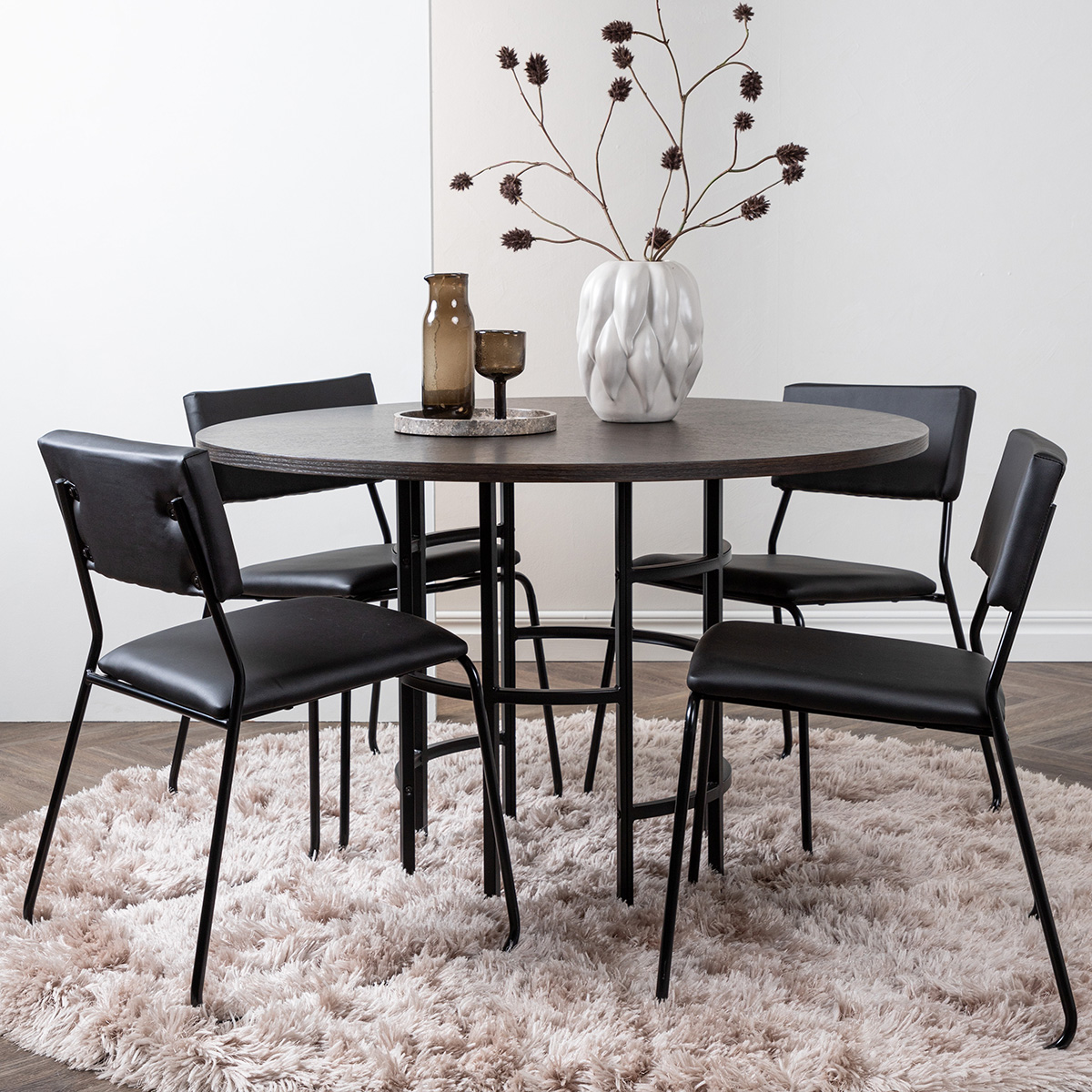 Spisegruppe Venture Home Copenhagen med 4 Kenth Stoler