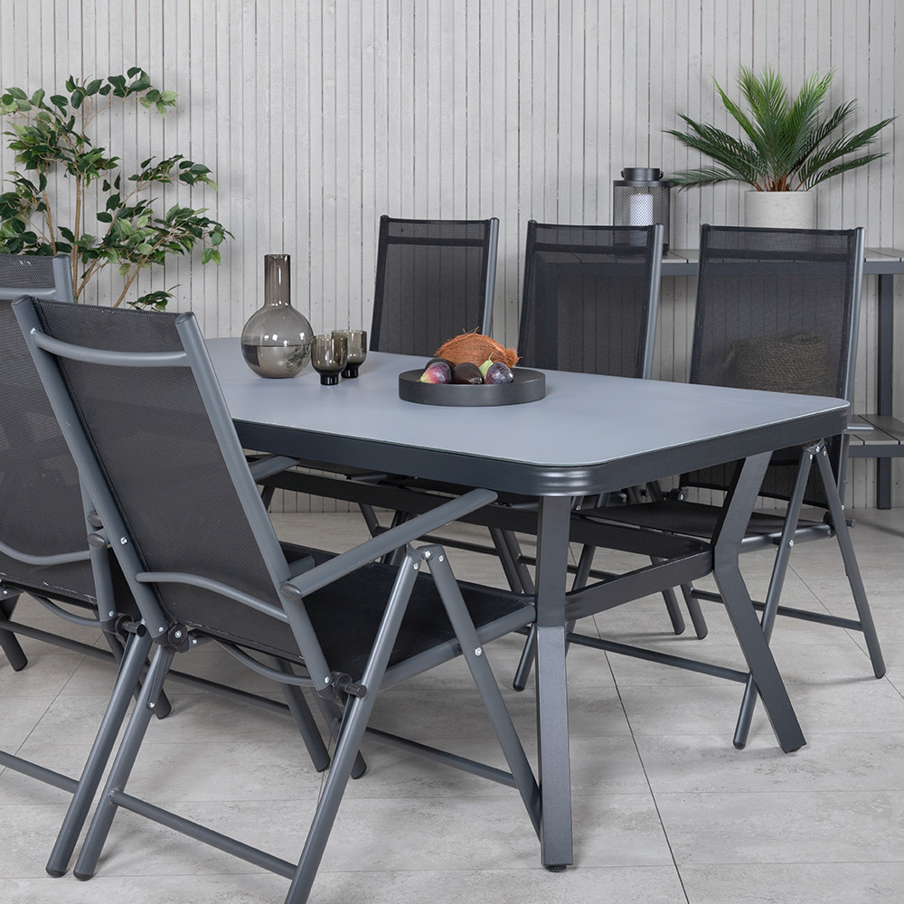 Spisegruppe Venture Home Vyn med 6 Bend Spisestoler