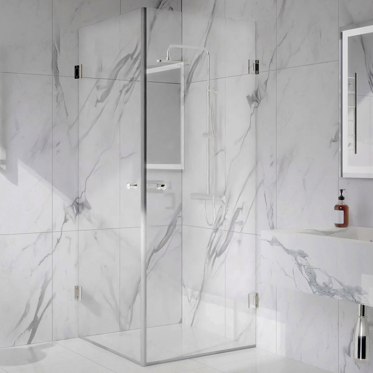 Dusjhjørne Lyfco Sølv