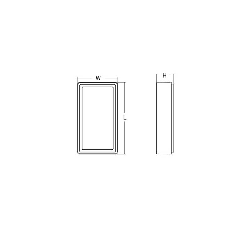 Tak/Vegglampe SG ARMATUREN Frame Grafit LED 3000K