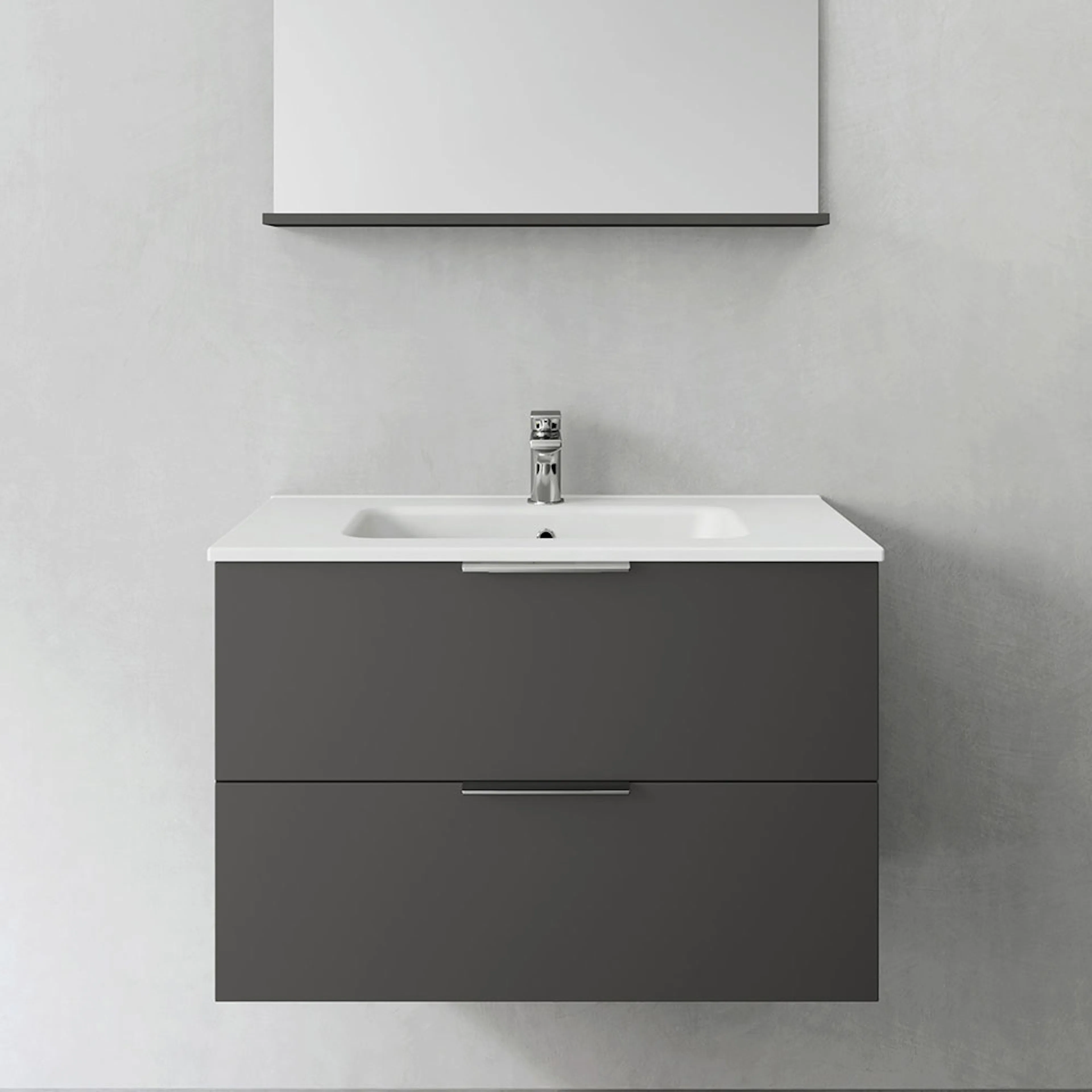 TVÄTTSTÄLLSSKÅP SHAPE 800 ANTRACIT MED TVÄTTSTÄLL Antracitgrå, B: 800 mm