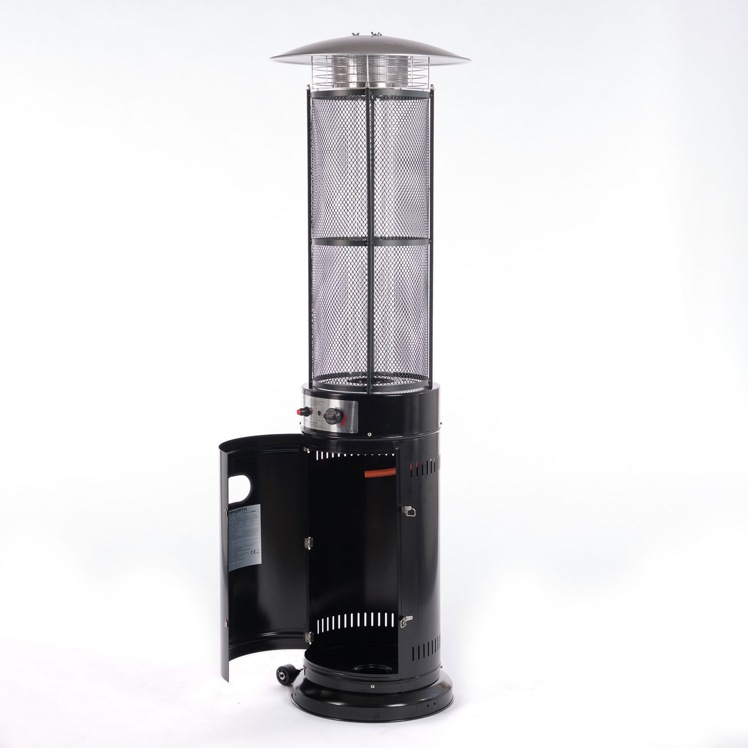 Terrassevarmer Fornorth Rund Rør 11kW Gassdrevet