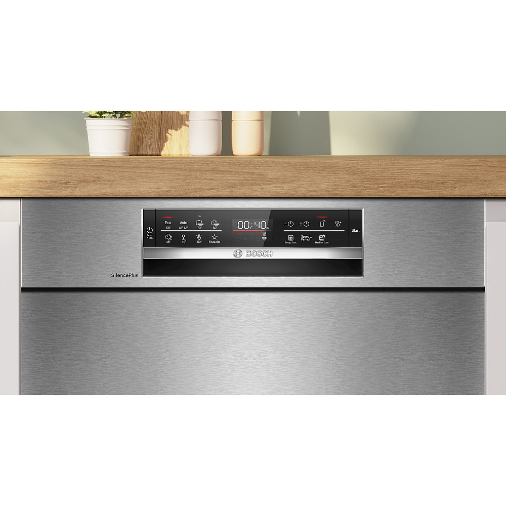 Innebygd Oppvaskmaskin Bosch Serie 6 SMU6ECS12E Rustfri Home Connect