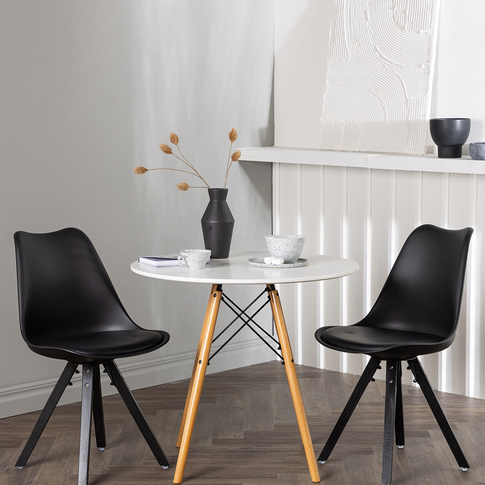 Spisegruppe Venture Home Danburi Ø60 cm med 2 stk Zeno Stoler