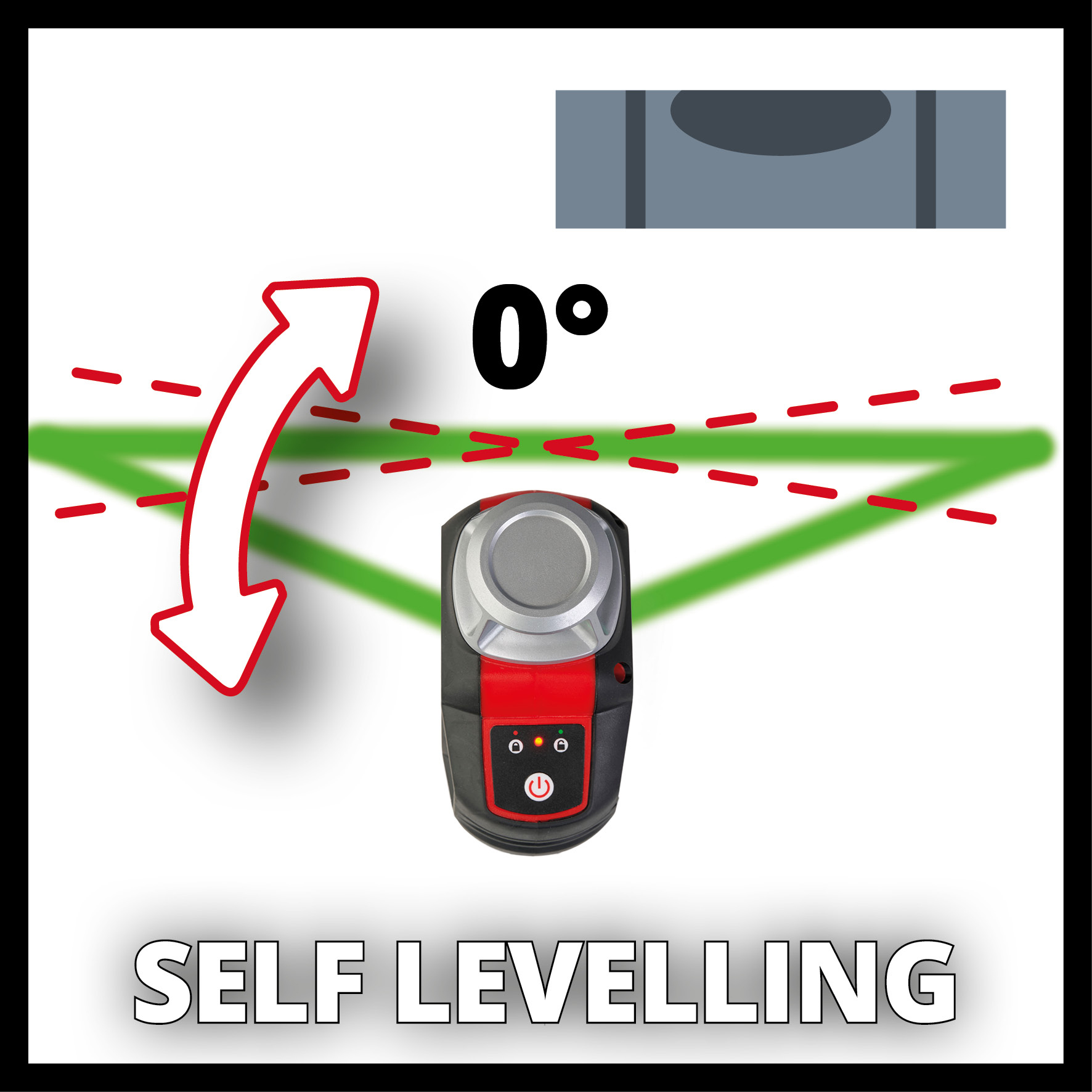 Krysslasermåler Einhell TE-LL 360 G
