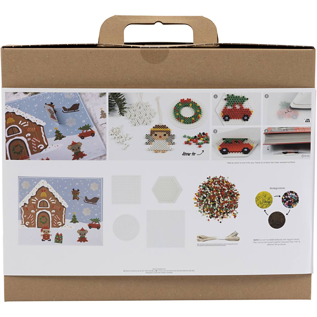 Adventskalender Creativ Company Nabbi BioBeads 24 design