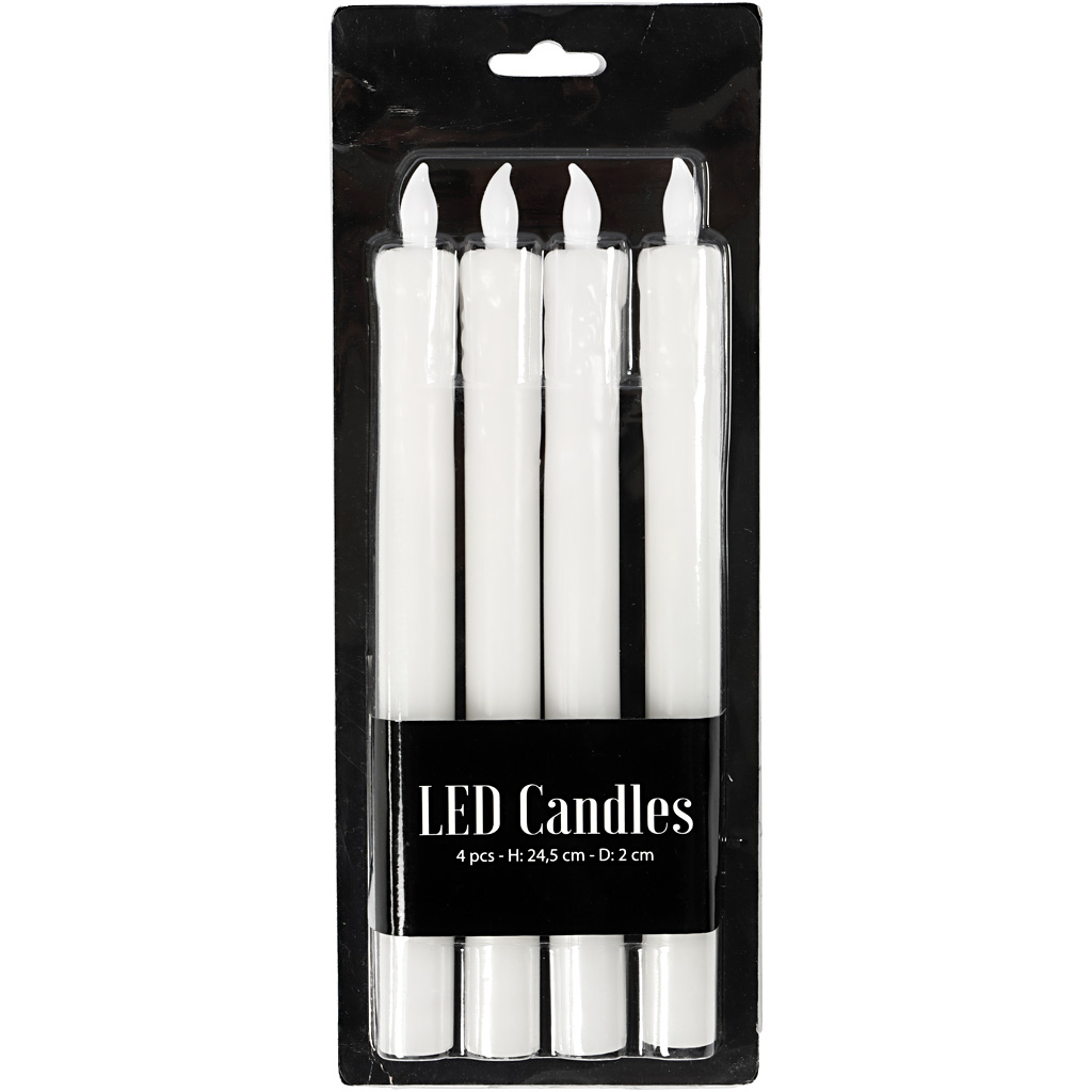 LED-stearinlys Creativ Company 4-Pk