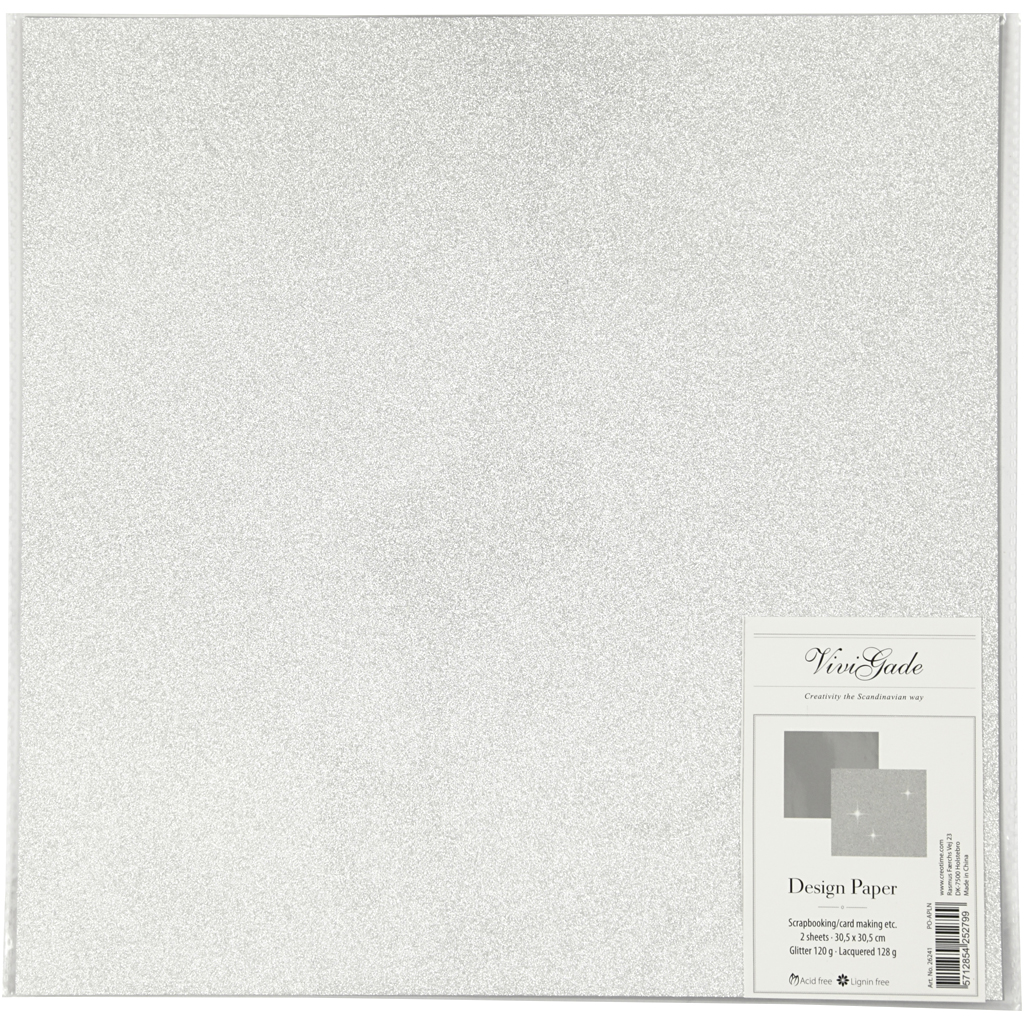 Designpapir Creativ Company 30,5x30,5 cm 2 Ark/1 Pk