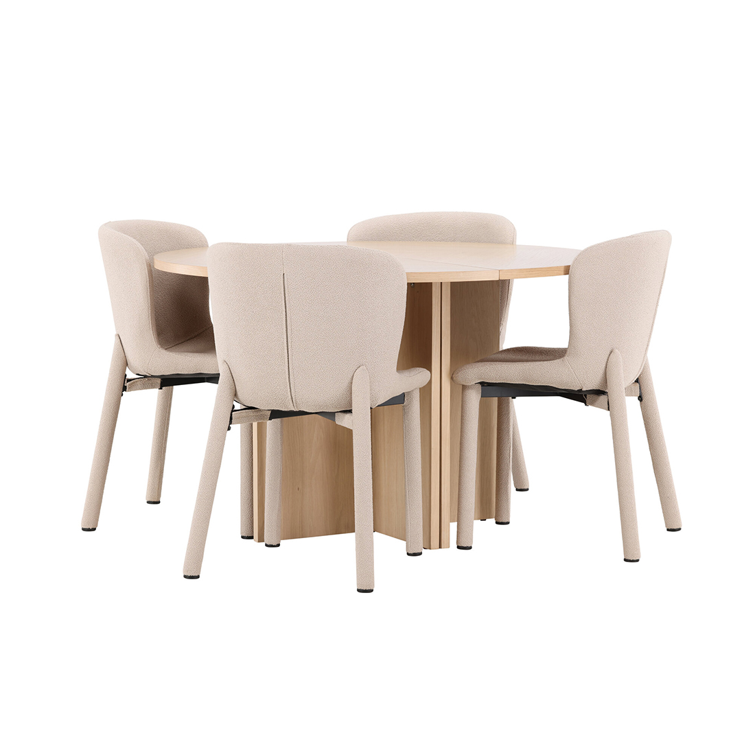 Spisegruppe Venture Home Strada Ø120 cm med 4st Astoria Spisestoler