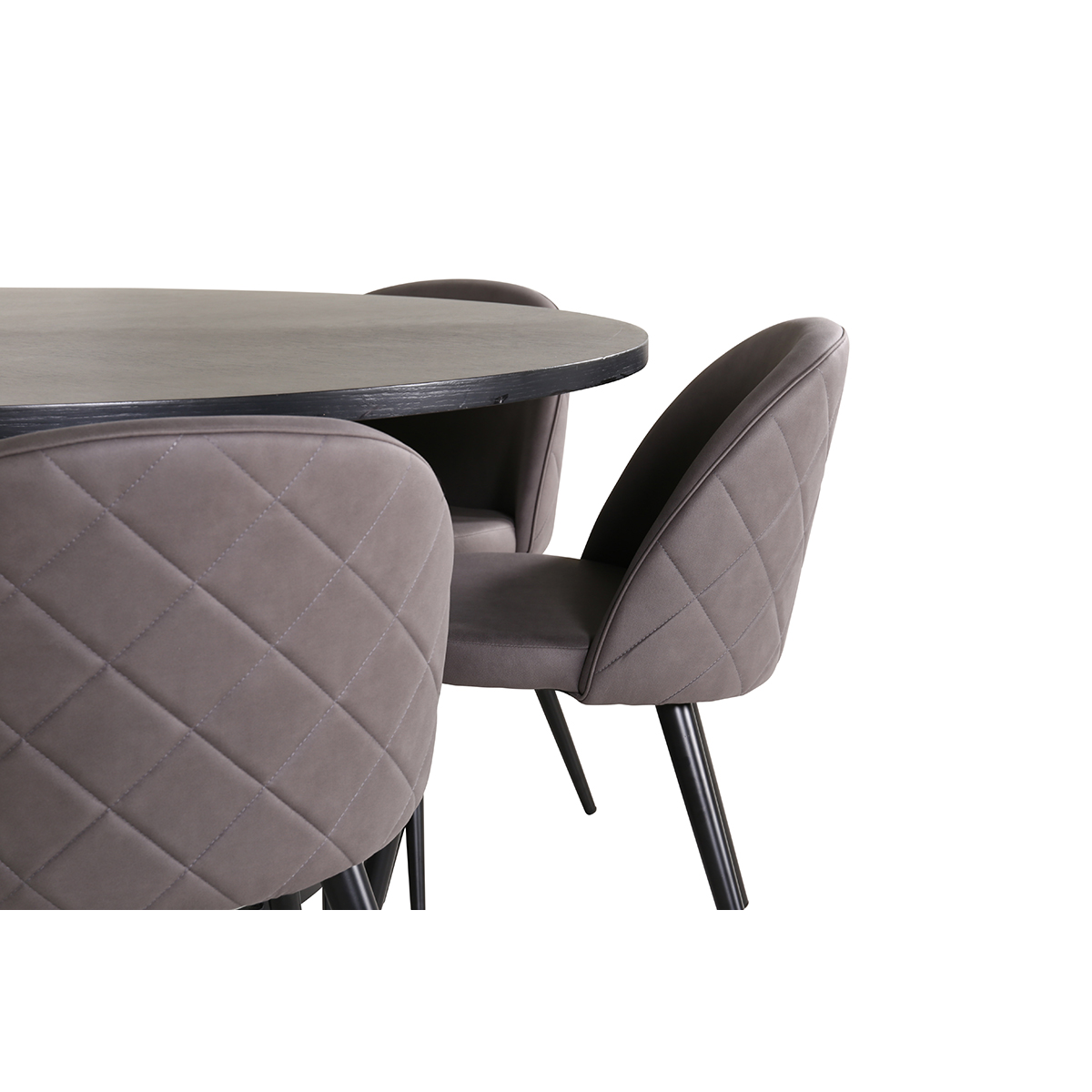 Spisegruppe furniture/fashion Copenhagen Ø140 cm med 6 Velvet Stoler