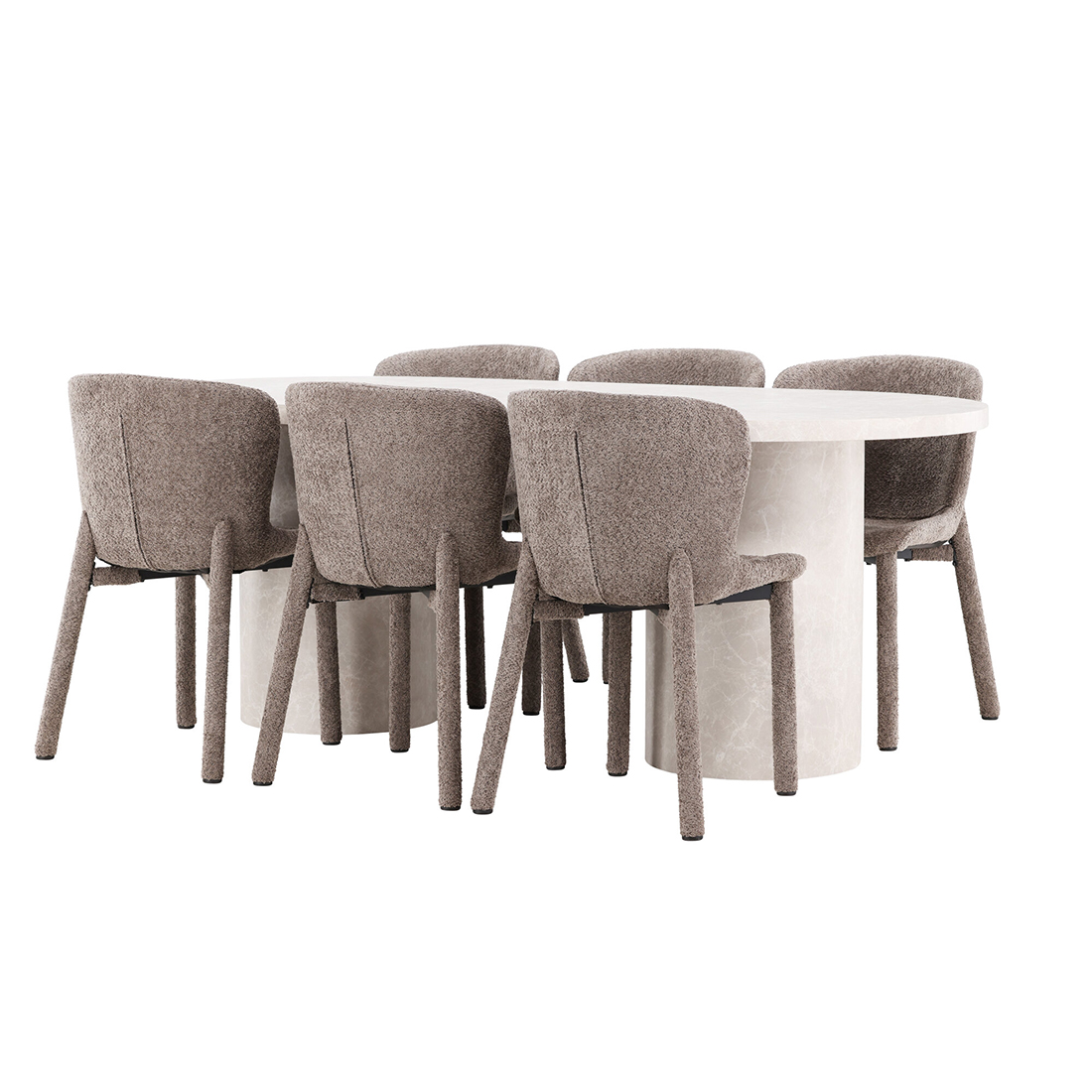 Spisegruppe Venture Home Narvik med 6st Astoria Spisestoler