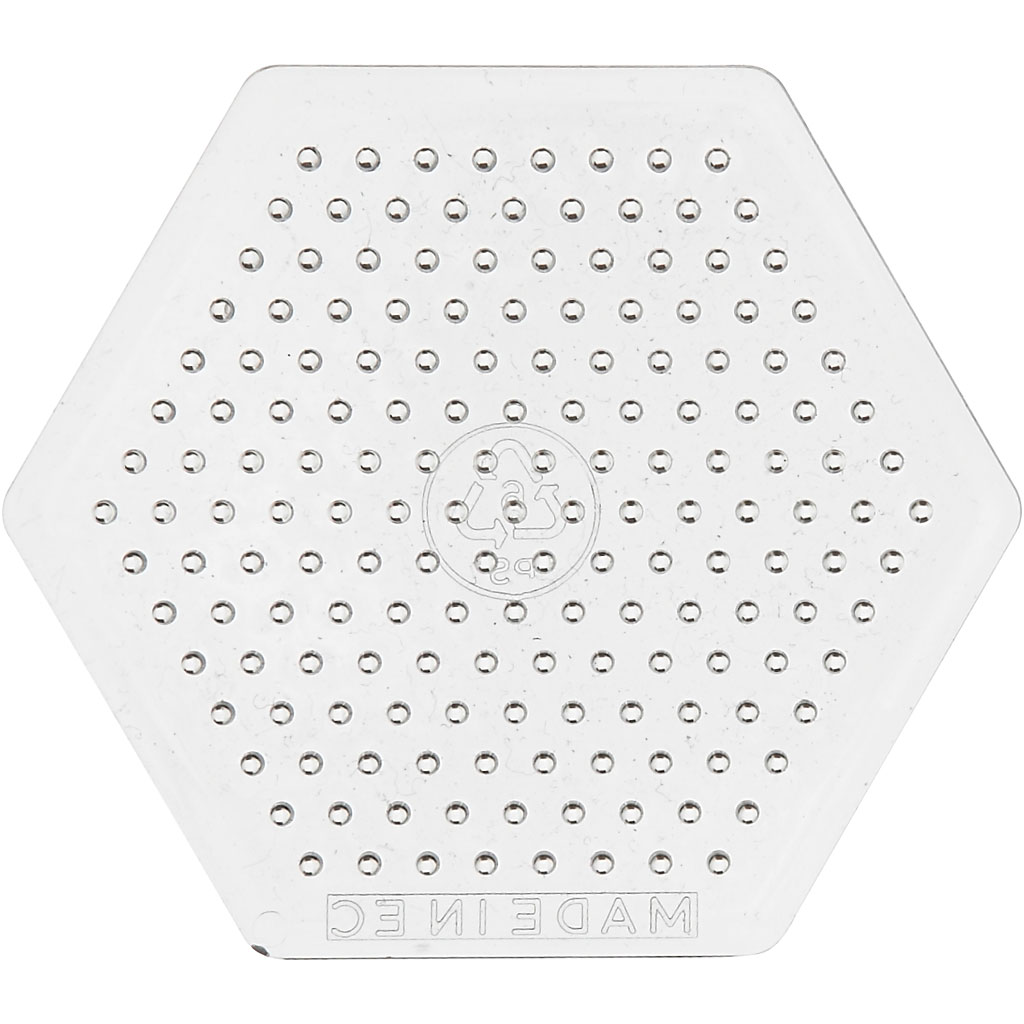 Perleplate Creativ Company 6-kantet 1 stk