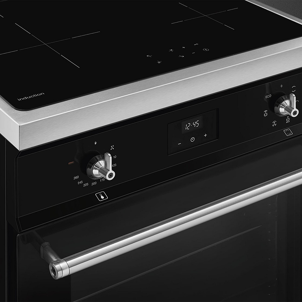 Induksjonsovn Smeg C6IMMBT2 Sort Ovn med Induksjonsplate