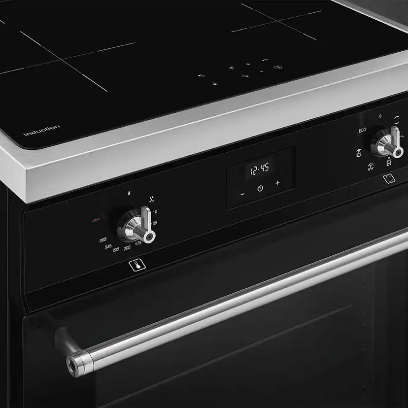 Induksjonsovn Smeg C6IMMBT2 Sort Ovn med Induksjonsplate