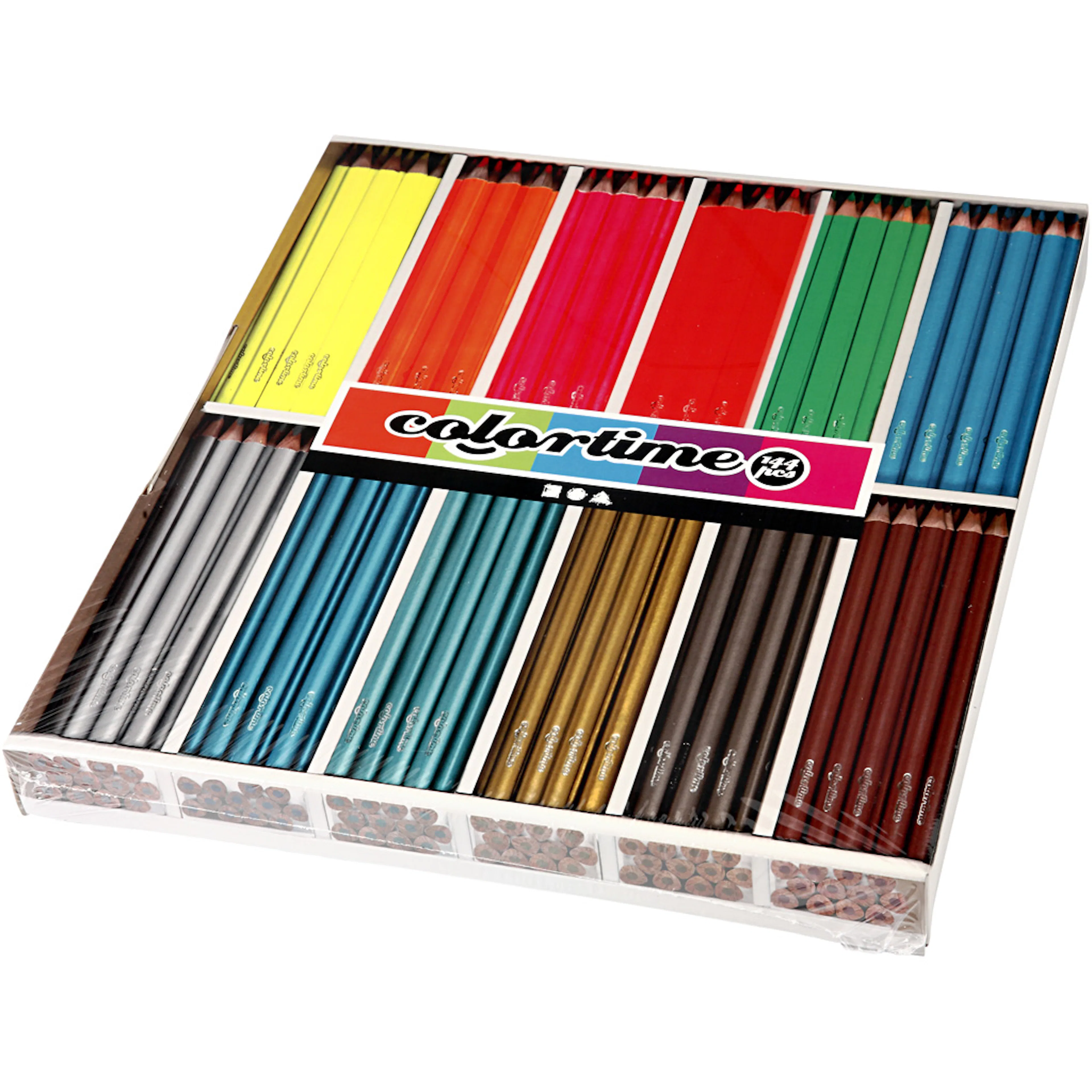 Fargeblyanter Creativ Company Metallicfarger Neonfarger 144 stk/1 Pk