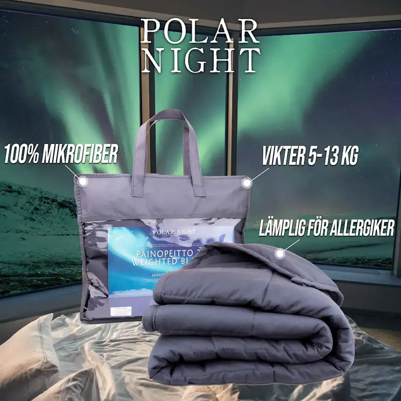 Vektteppe Polar Night 150x200 cm