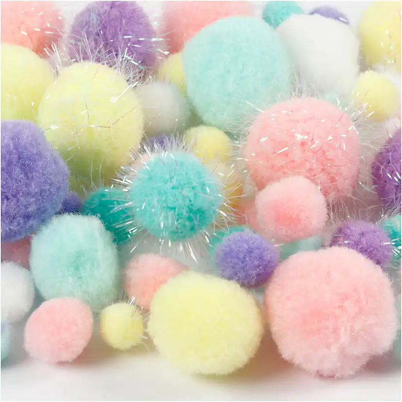 Pomponer Creativ Company D 15-40 mm Glitter 1 Pk