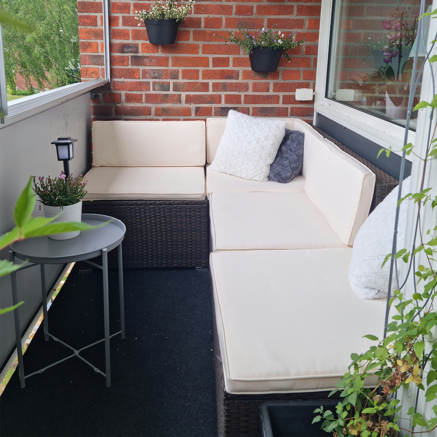 Loungesett Lyfco Kungshamn Mørkbrun