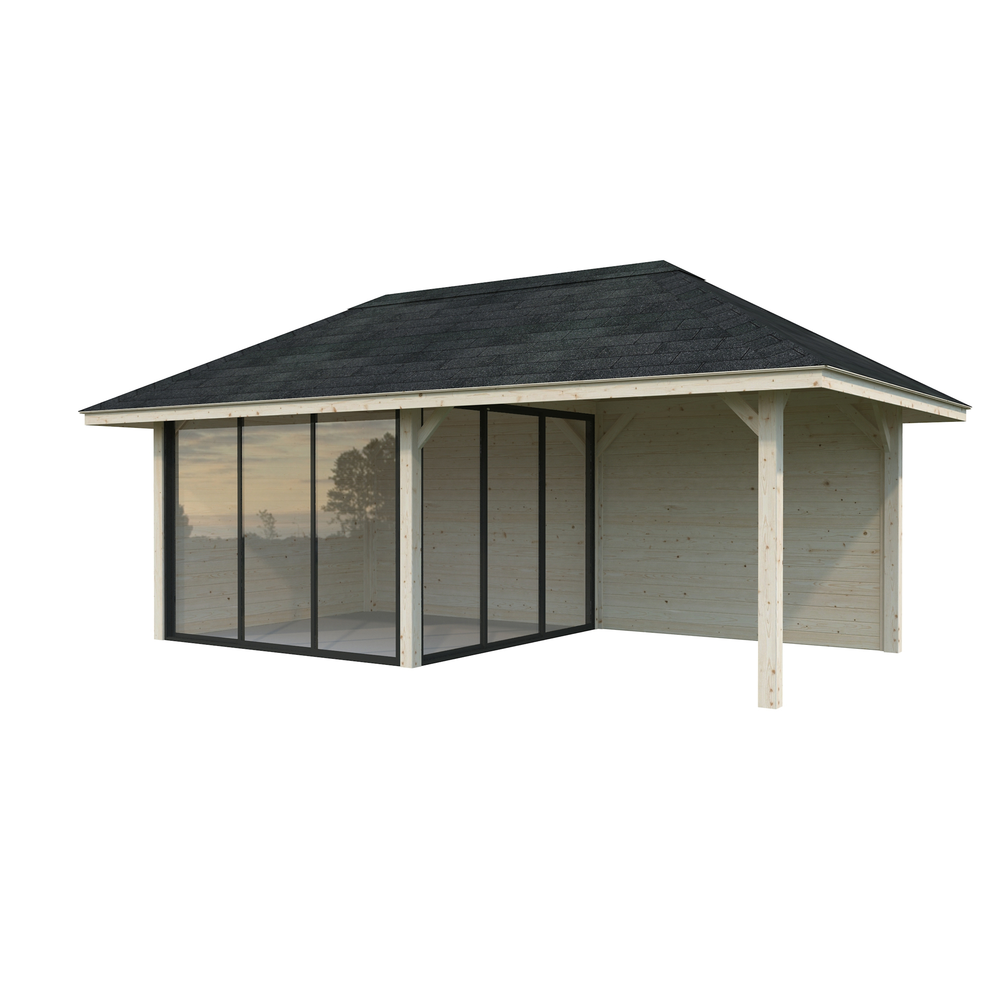 Hagestue Palmako Bianca 16,6 m2 Sett 205 Slide