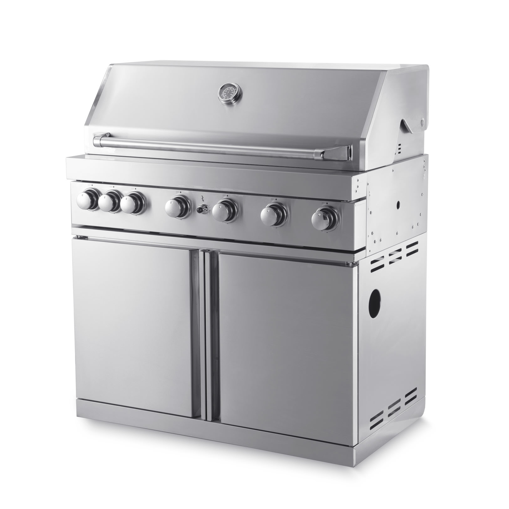 Frittstående Gassgrill Myoutdoorkitchen Classic Line i Rustfritt Stål 304SS med 6 Brennere