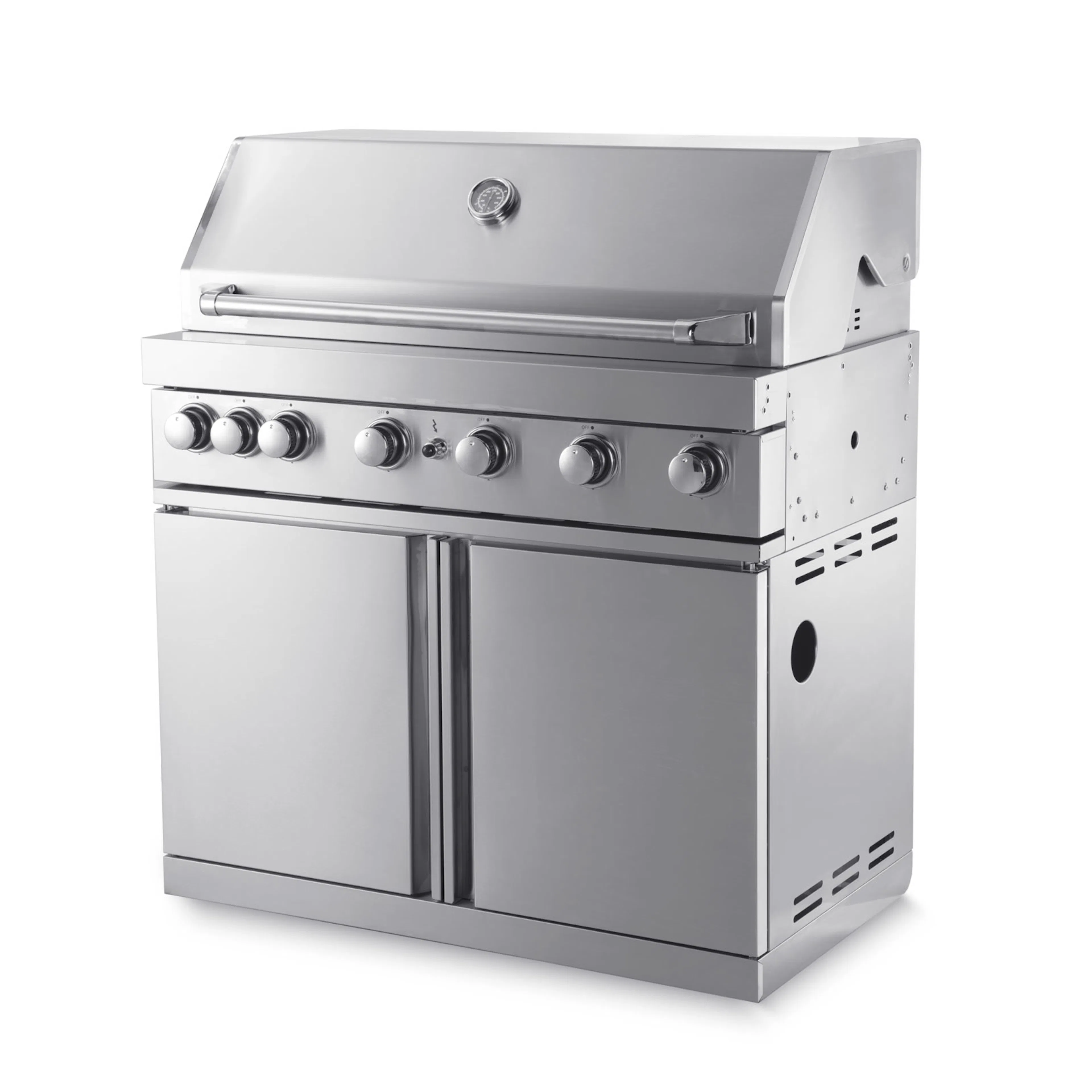 Frittstående Gassgrill Myoutdoorkitchen Classic Line i Rustfritt Stål 304SS med 6 Brennere