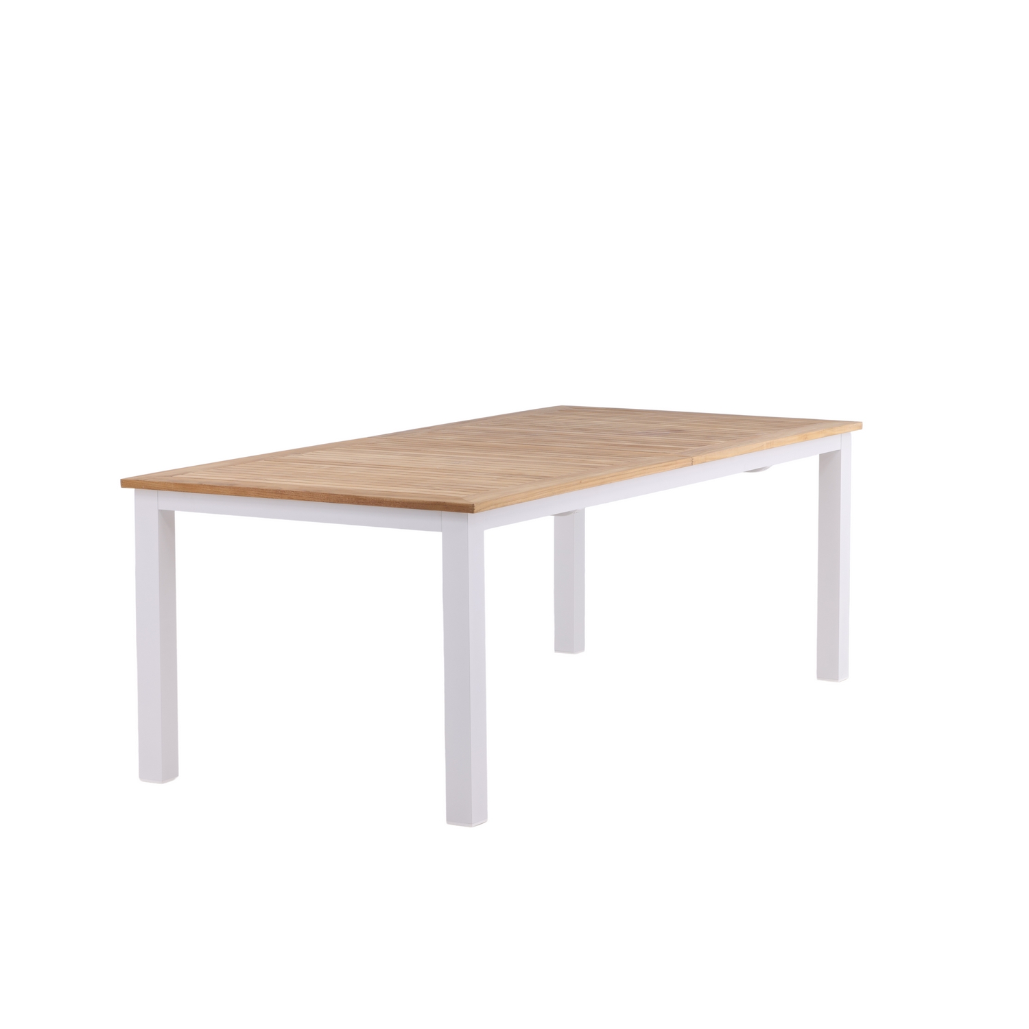 Panama - Table - 224/324*100 - Vit Alu/Teak Hvit/Teak