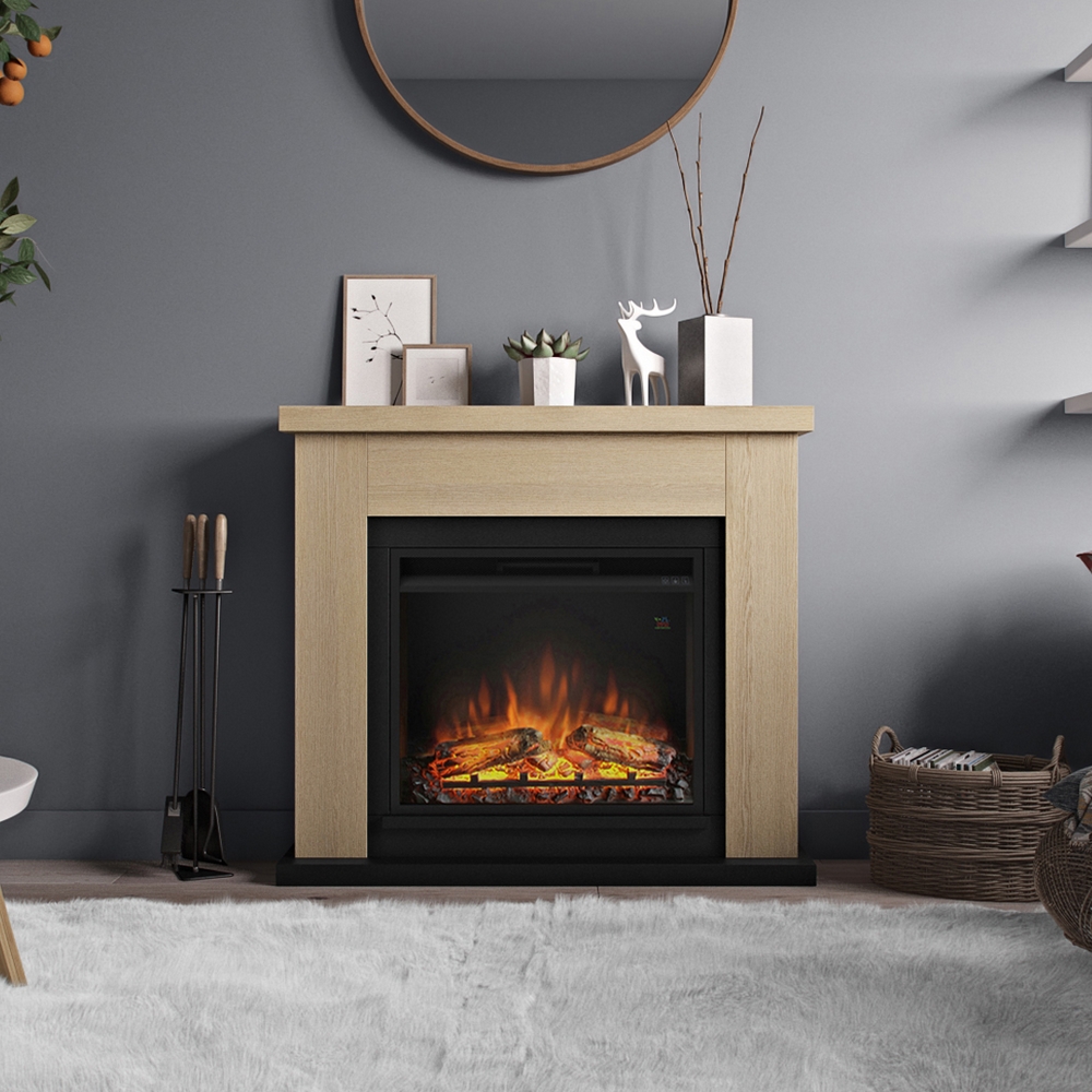 TAGU FRODE FIREPLACE MANTEL IN NATURAL OAK Tre/Natur