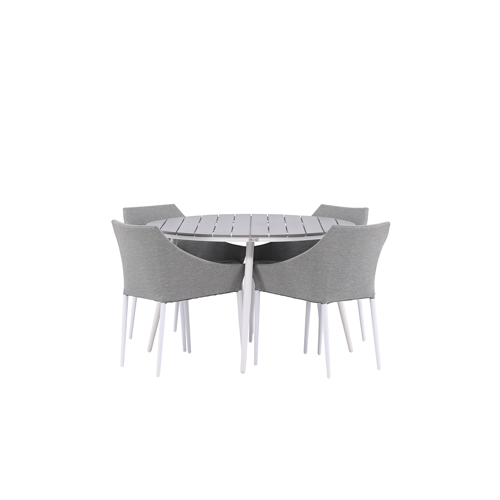 Spisegruppe Venture Home Break Ø120 cm med 4 Spoga Stoler
