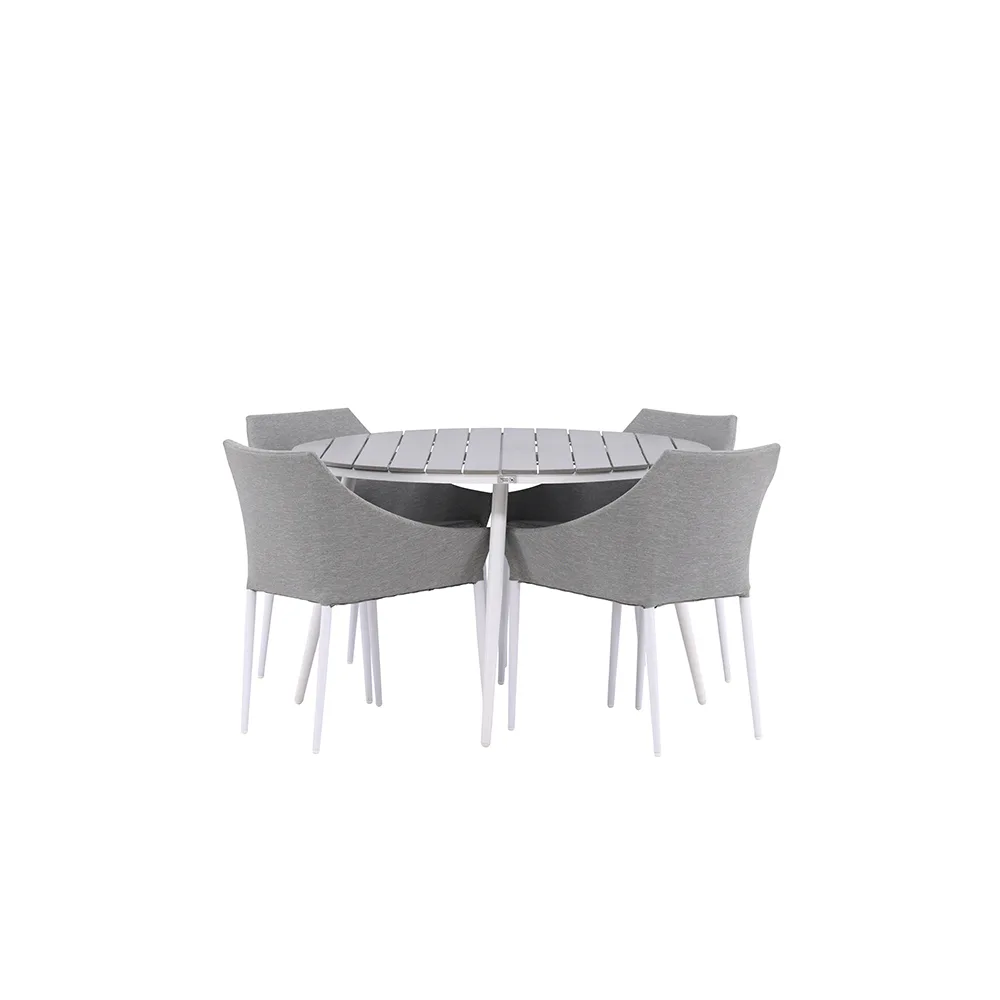 Spisegruppe Venture Home Break Ø120 cm med 4 Spoga Stoler